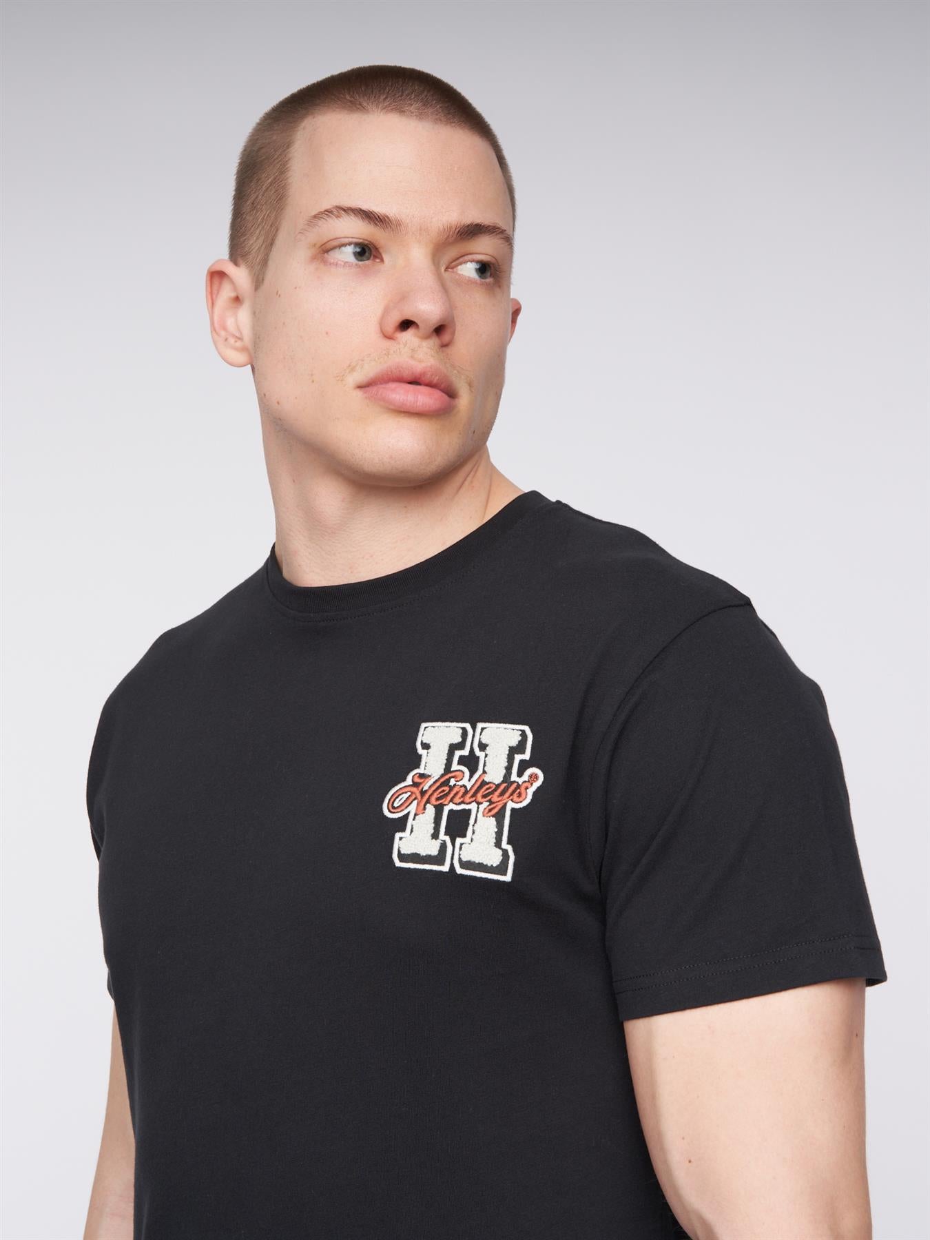 Mens Aitchen T-Shirt Black