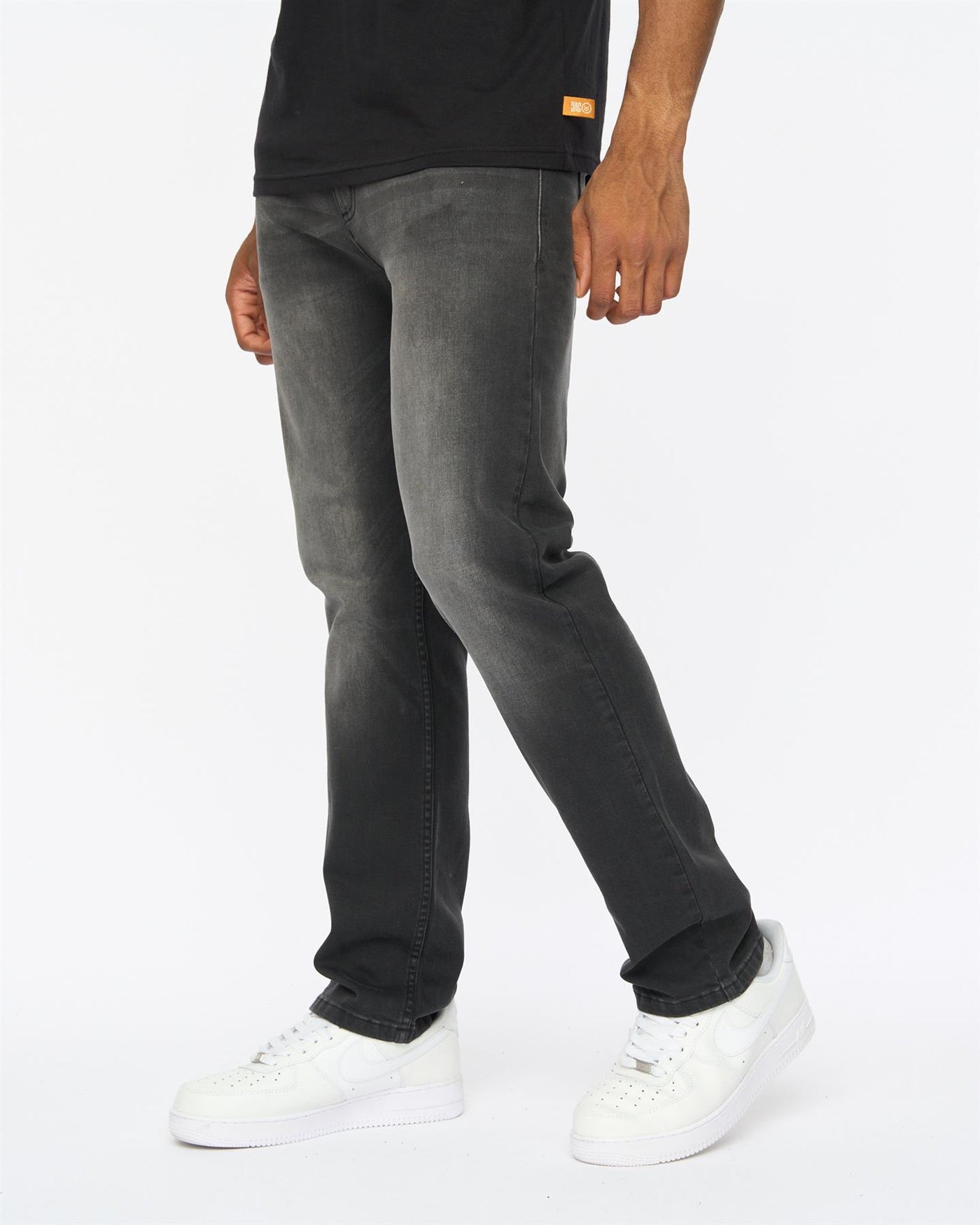 Mens Janstar Straight Leg Jeans Black Wash