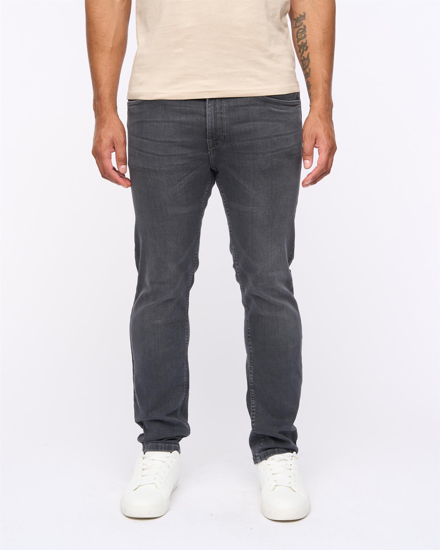 Mens Abingdon Slim Fit Jeans Grey