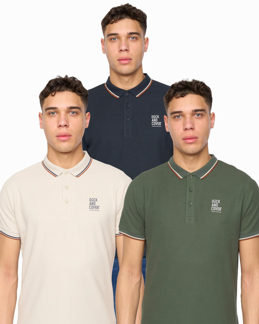 Mens Melports Polo 3pk Assorted