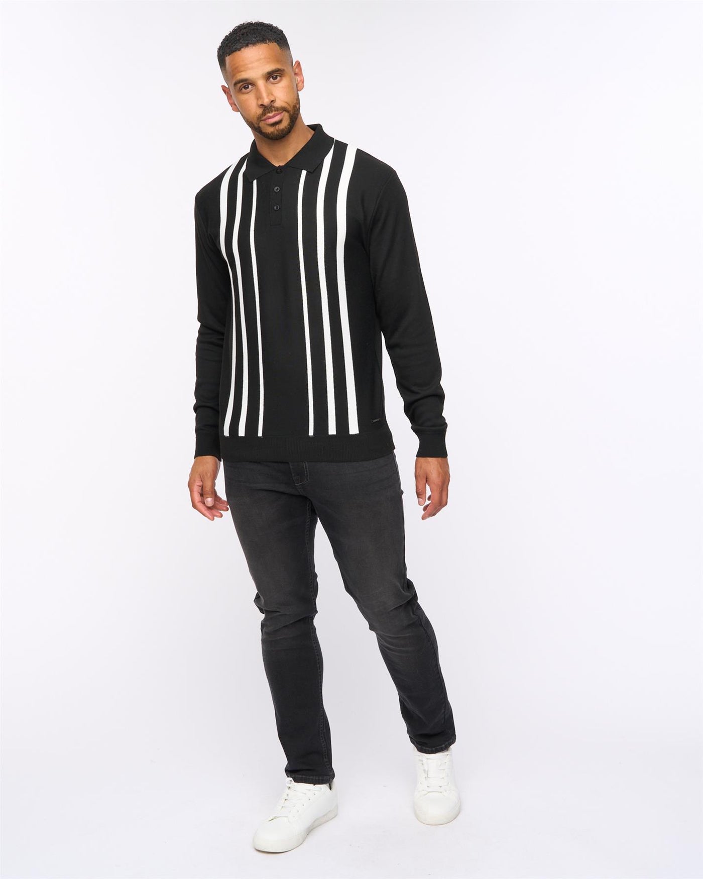 Stalwart Knit Polo Black