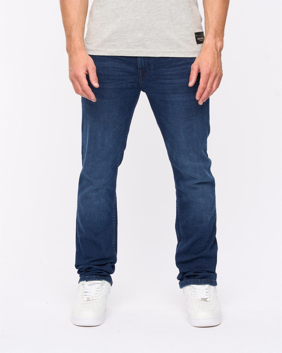 Mens Svelte Slim Fit Stretch Jeans Dark Wash