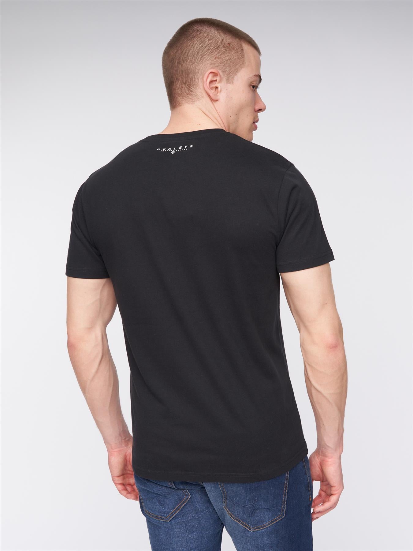 Mens Scripthen T-Shirt Black