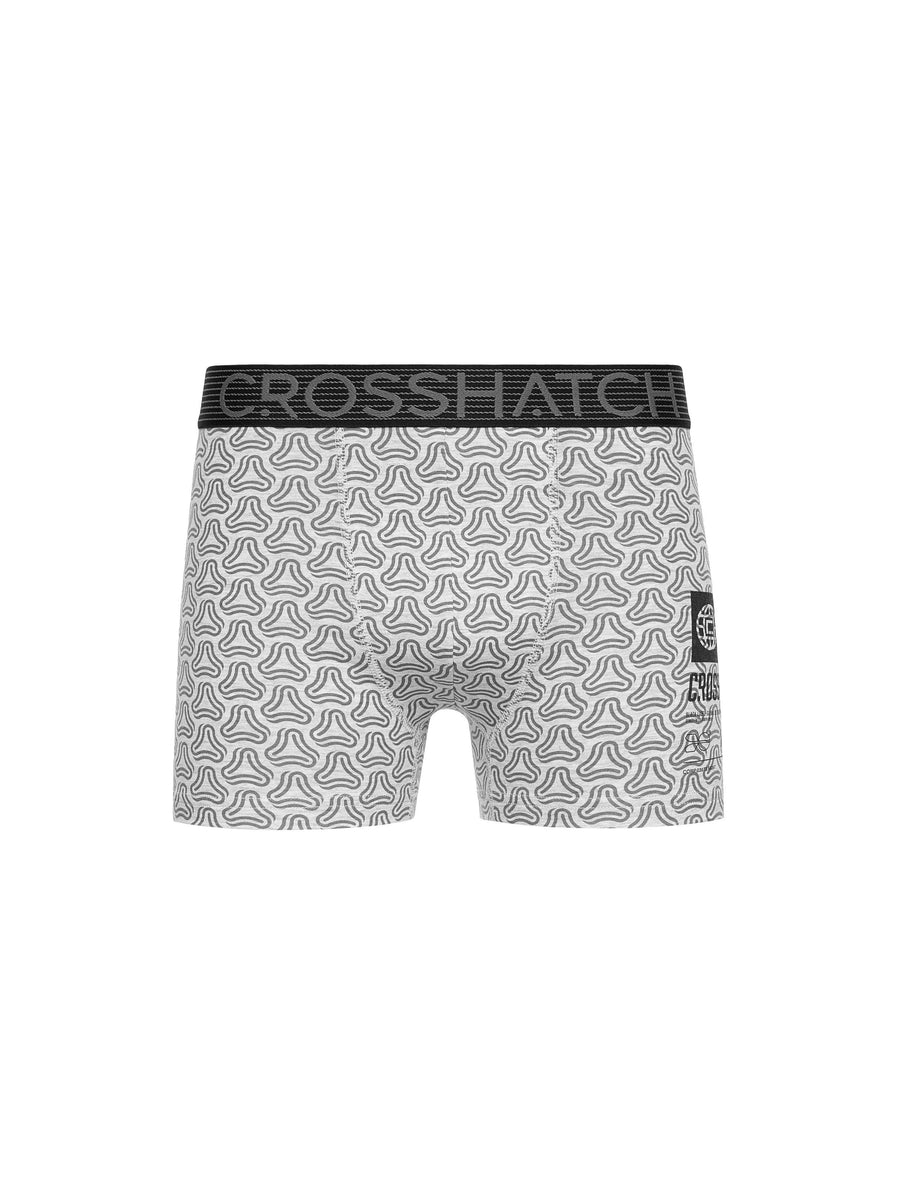 Mens Buzzard Boxers 5pk Grey Marl