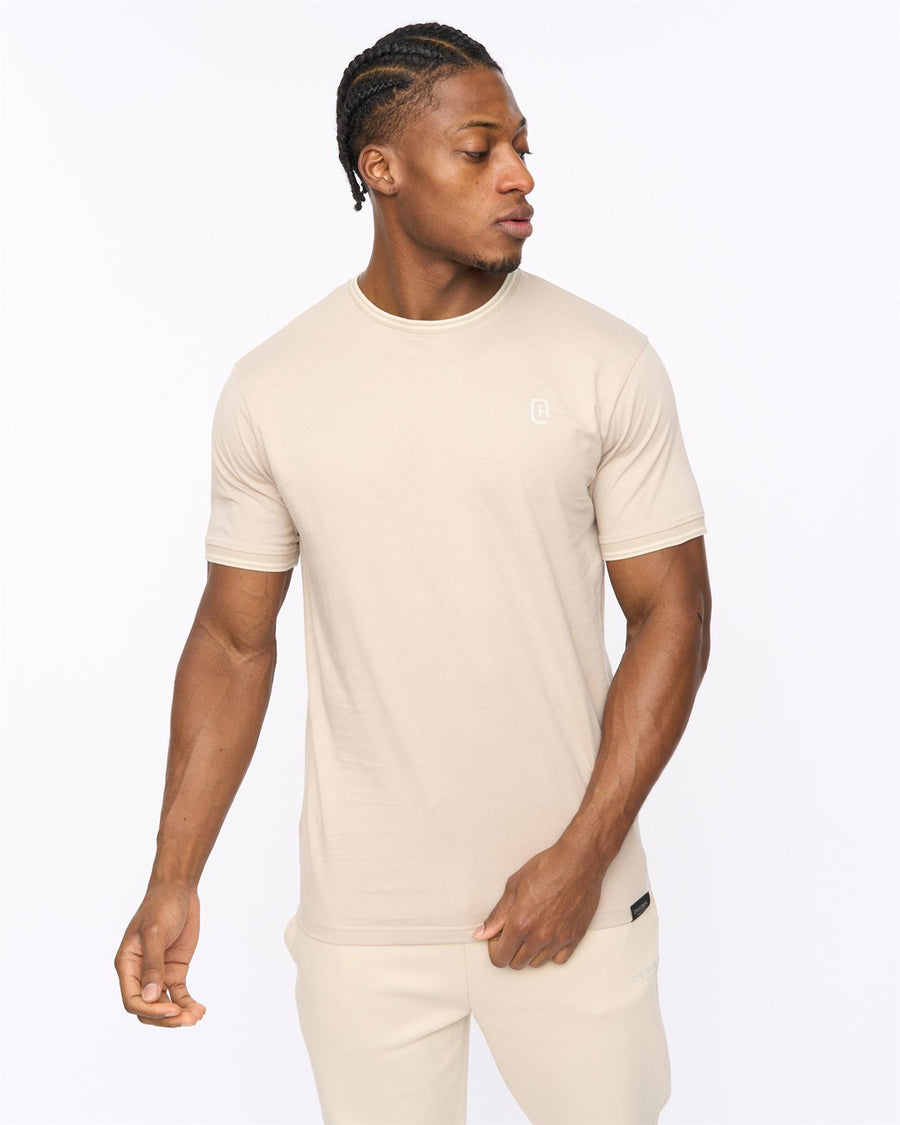 Mens Preece T-Shirt Light Stone