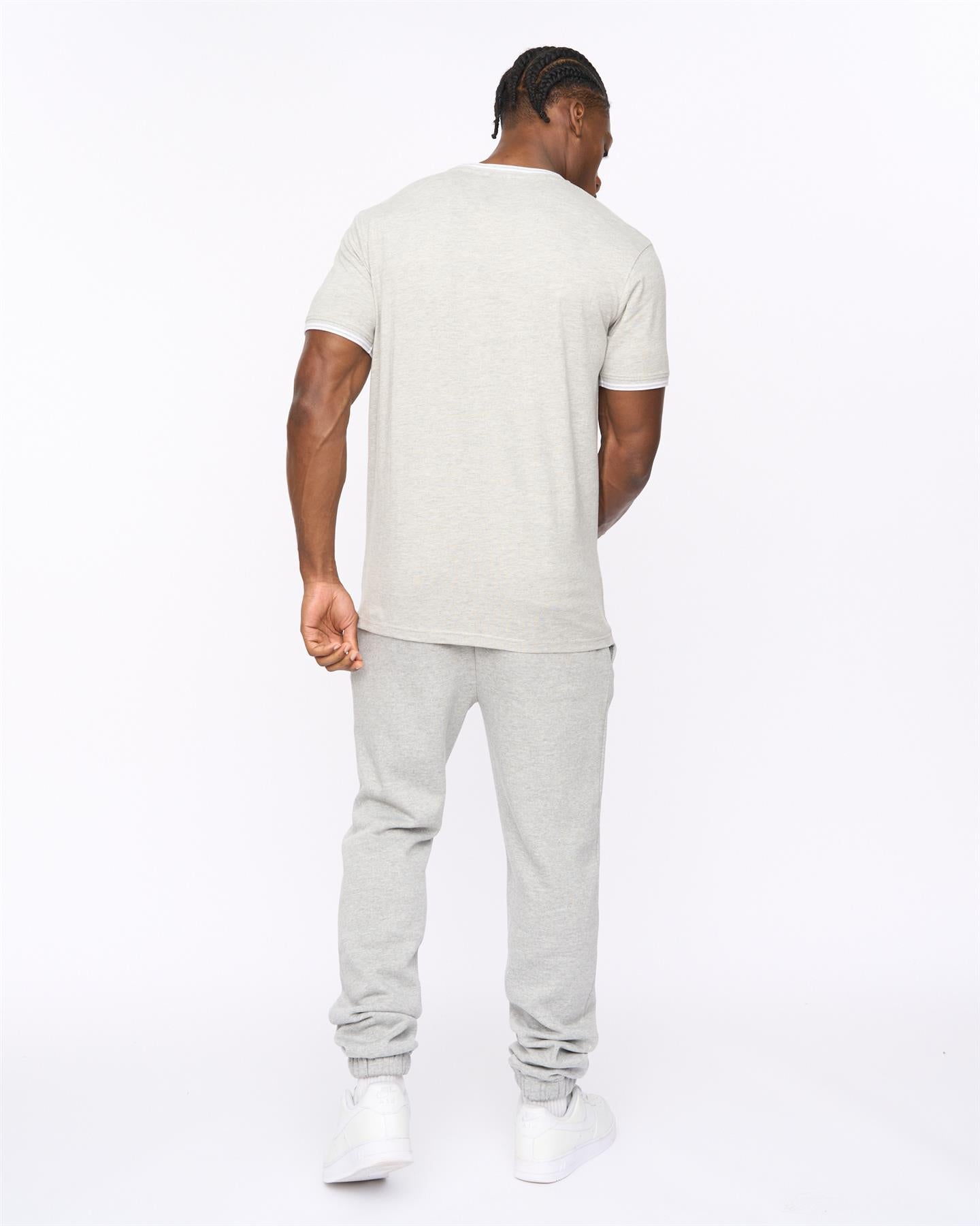 Mens Preece T-Shirt Grey Marl