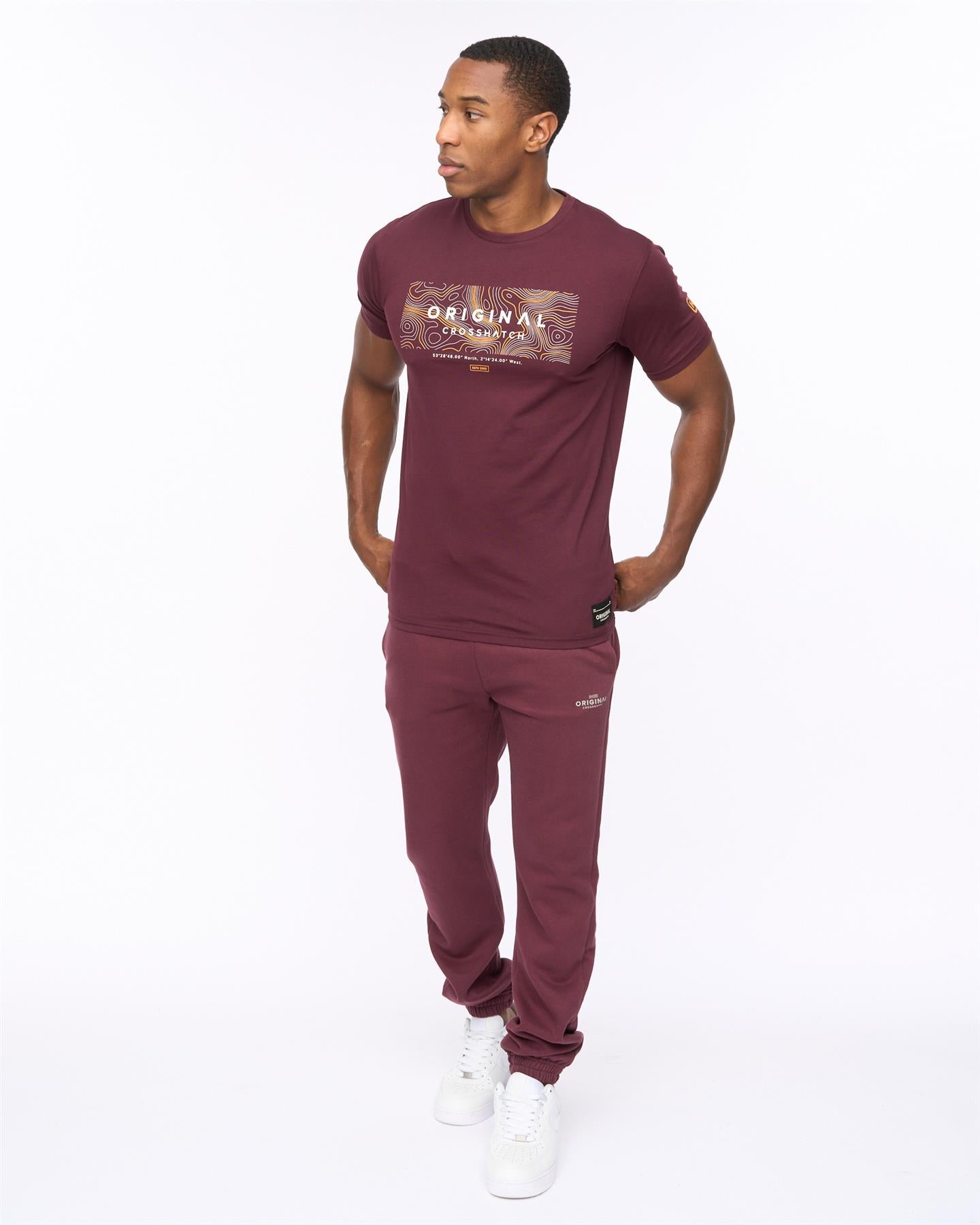 Mens Mappedout T-Shirt Raisin