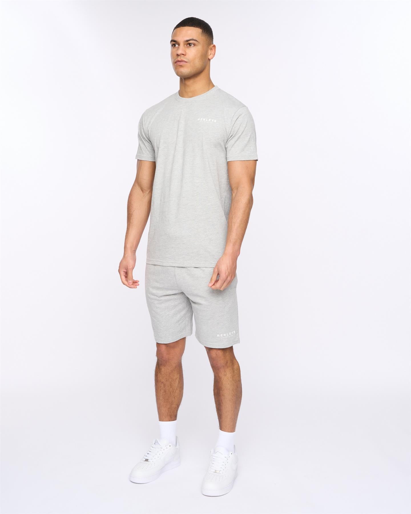 Mens Henycore Lounge Set Grey Marl