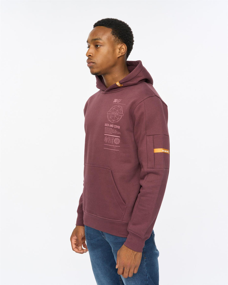 Mens Ashland Hoodie Raisin