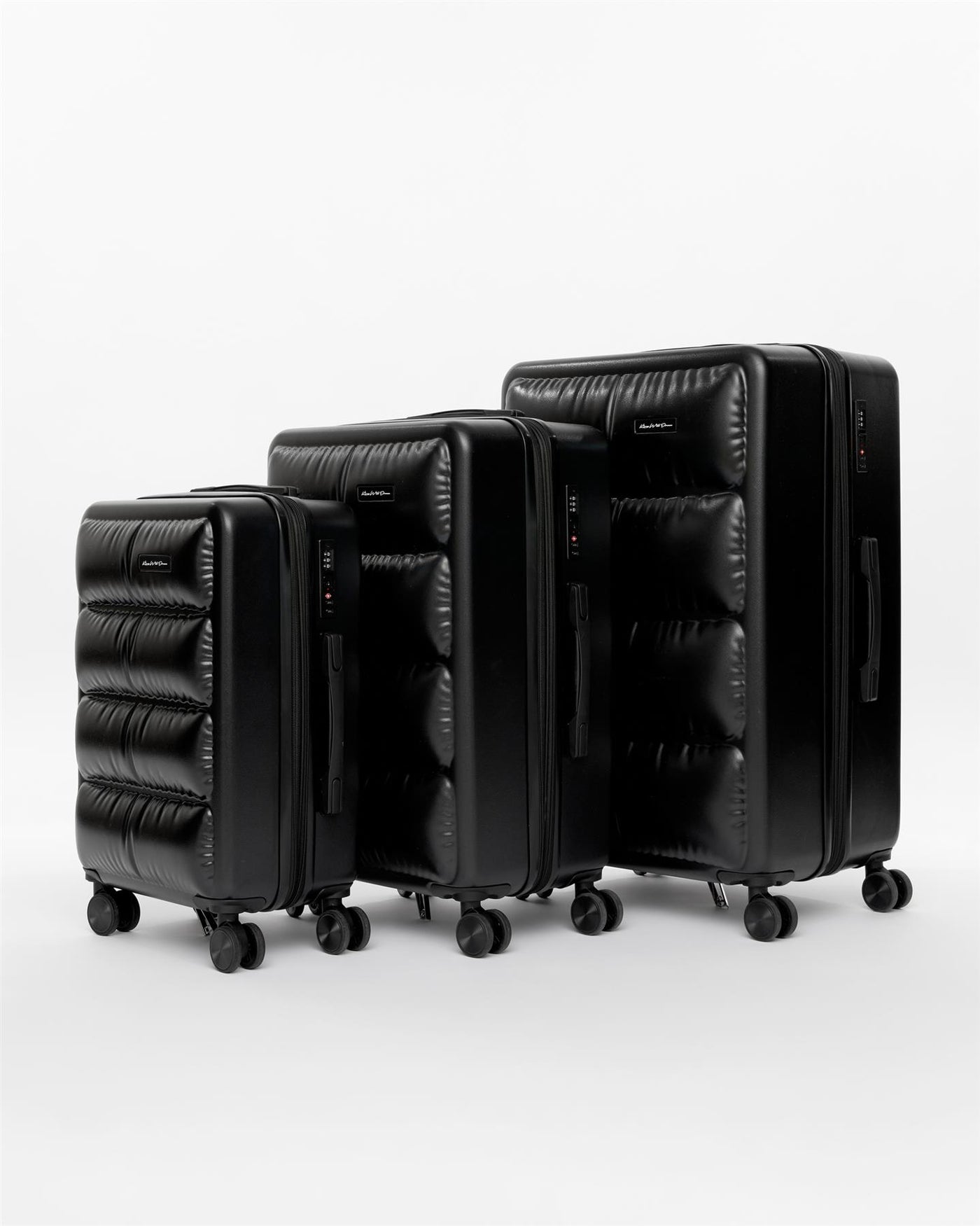 Bubble Suitcase 3pk Black