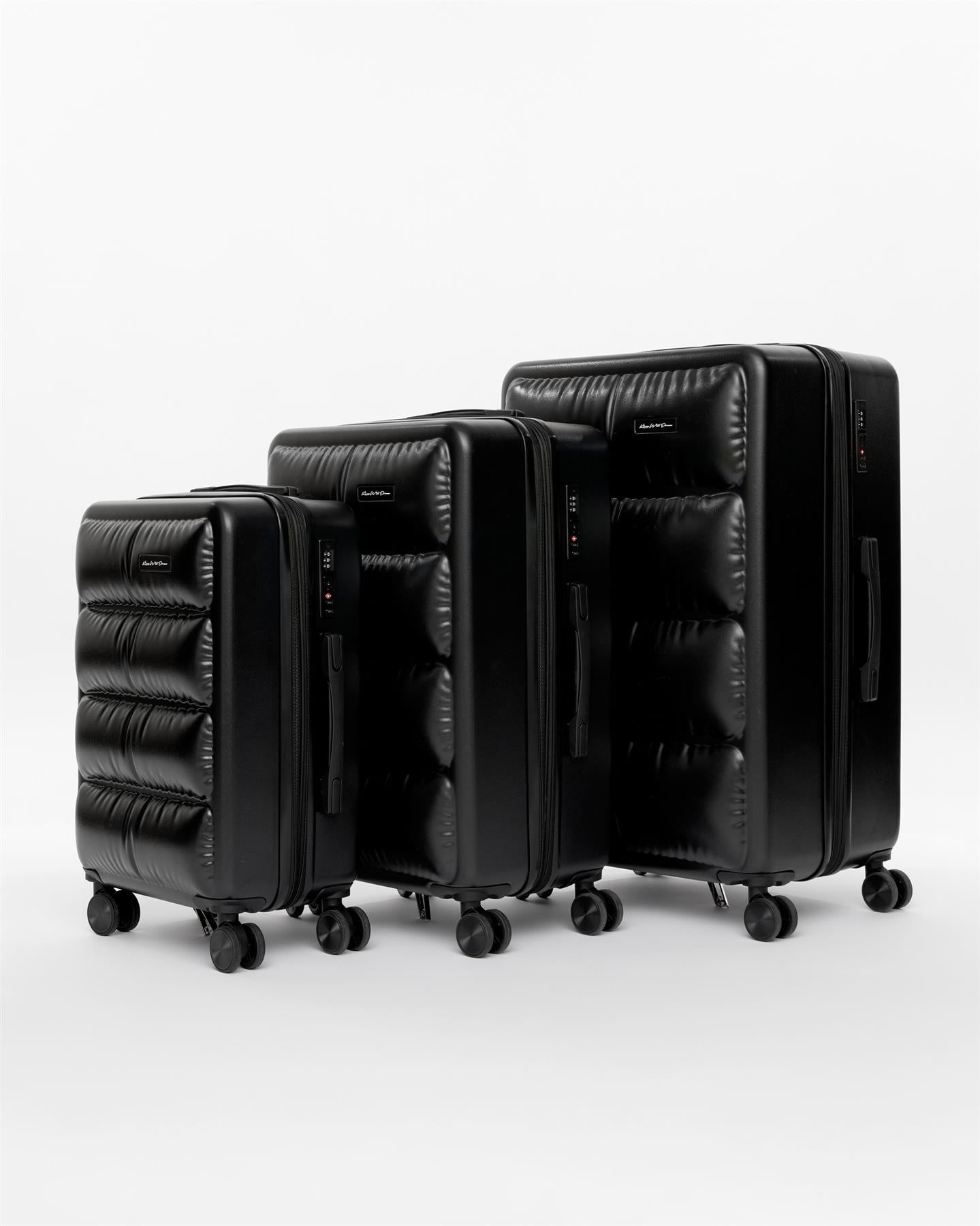 Bubble Suitcase 3pk Black