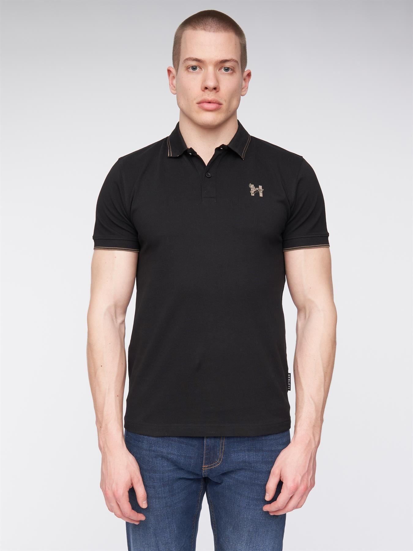 Mens Henflare Polo Black