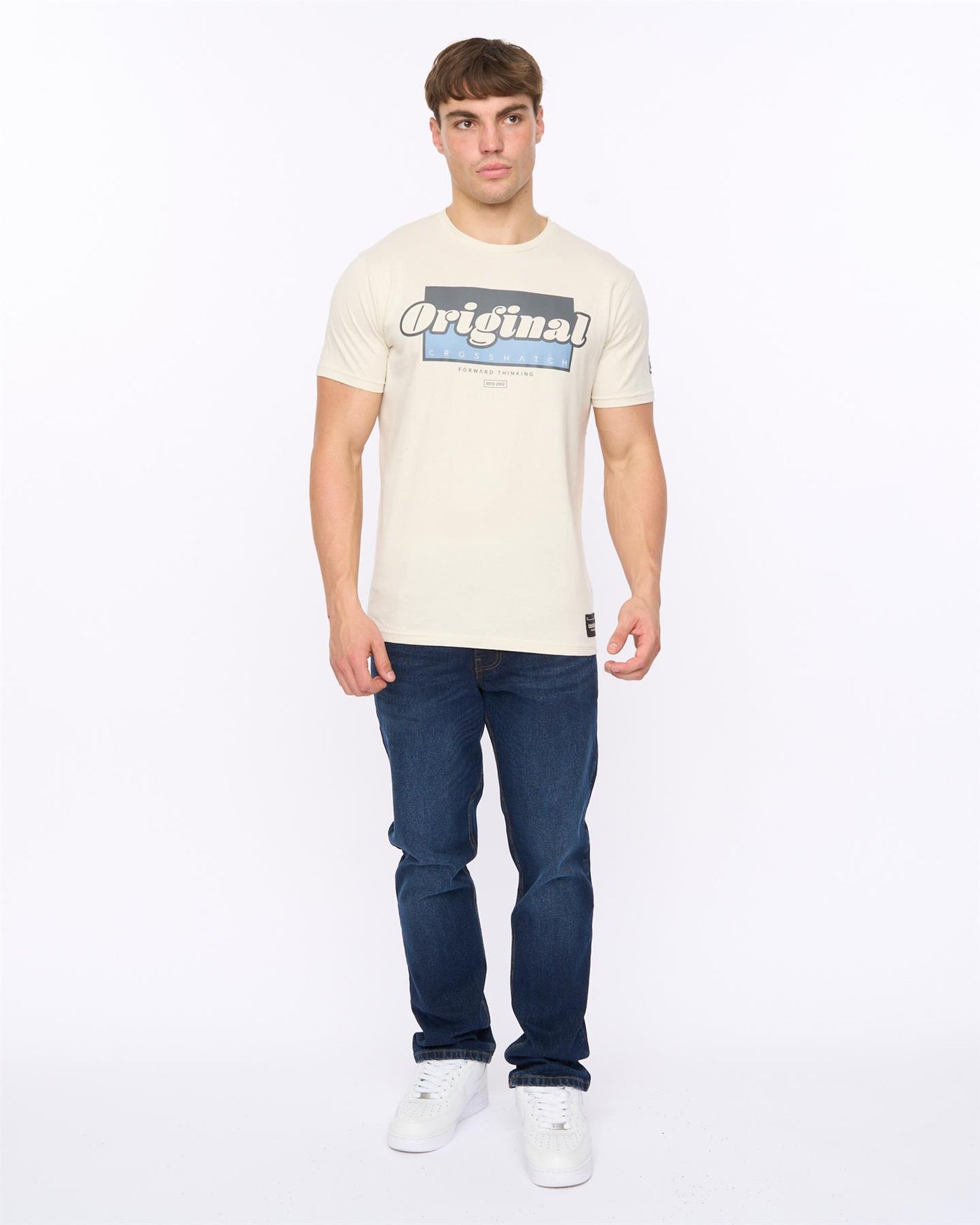 Mens Chevin T-Shirt Off White