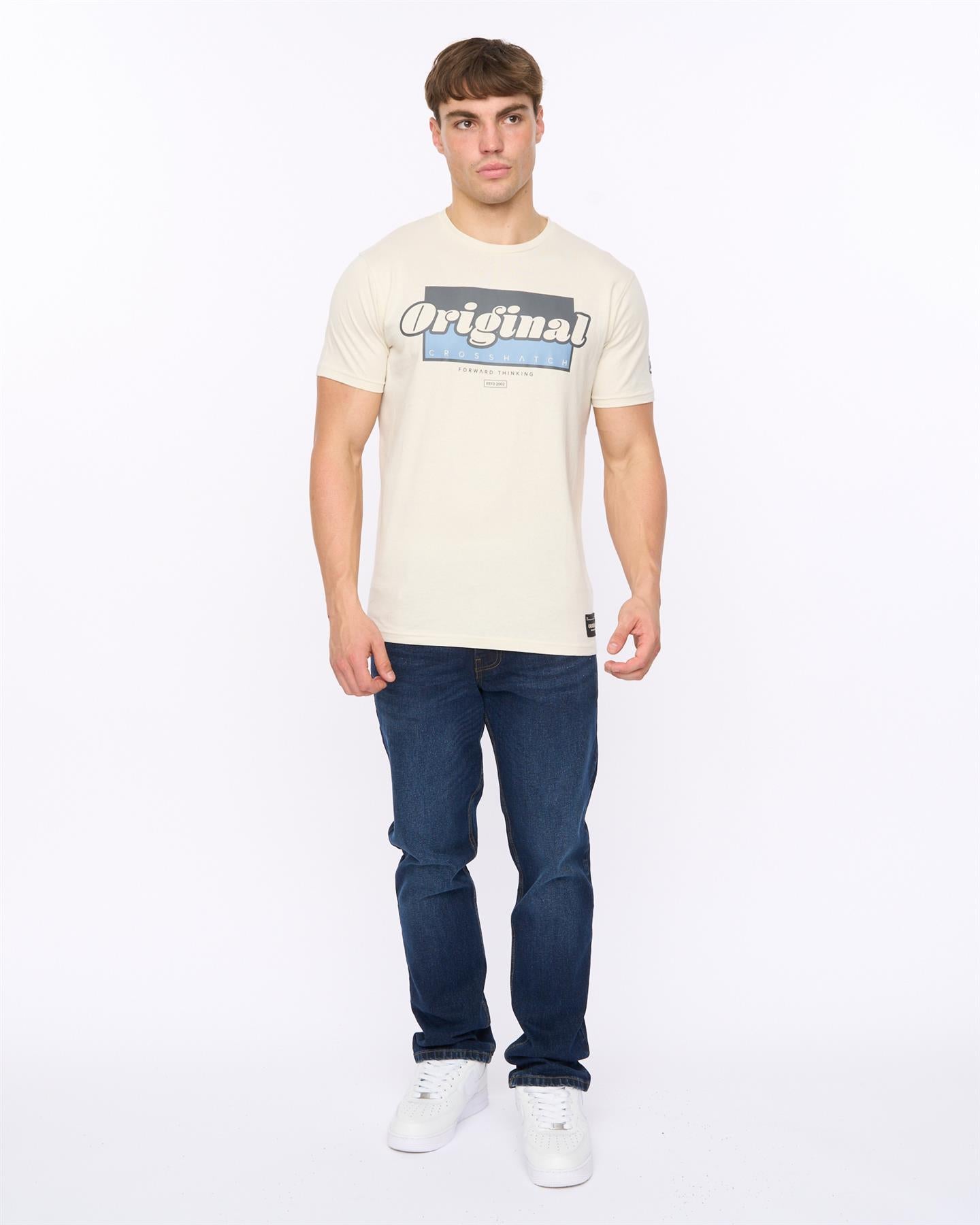 Mens Chevin T-Shirt Off White