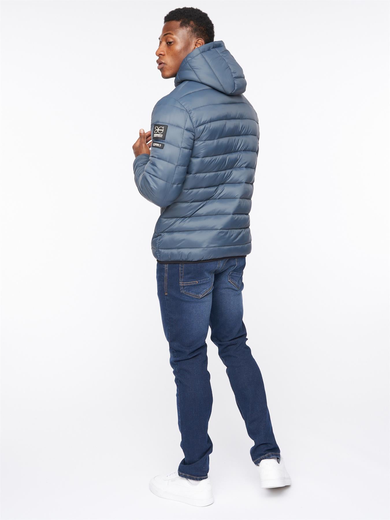 Mens Gattering Jacket Denim Blue