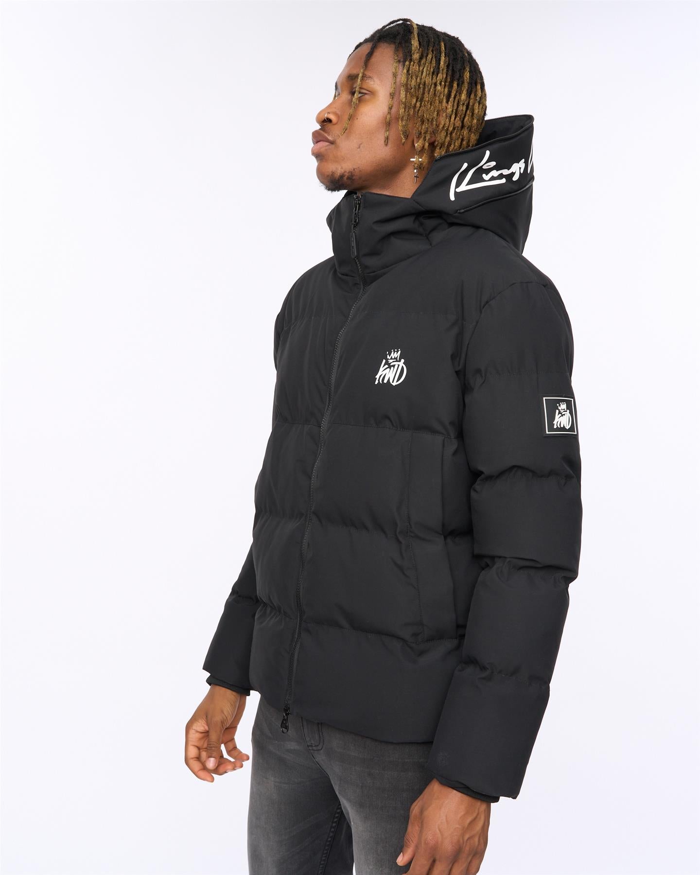 Mens Nahjo Puffer Jacket Black