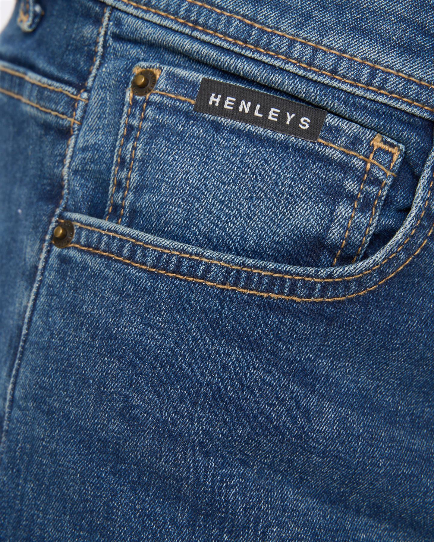 Mens Breeze Straight Fit Jeans Stone Wash