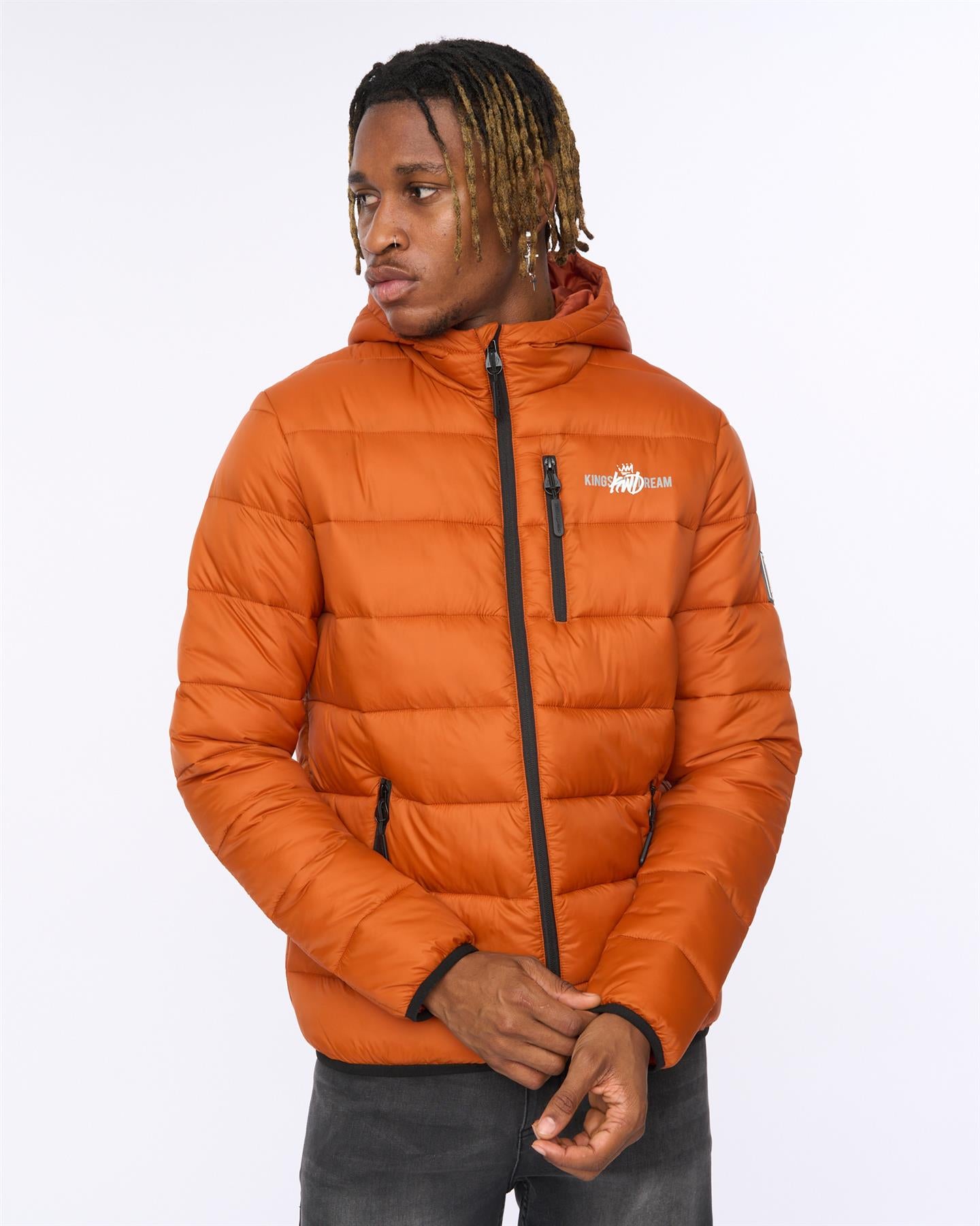 Mens Barcana Puffer Jacket Orange