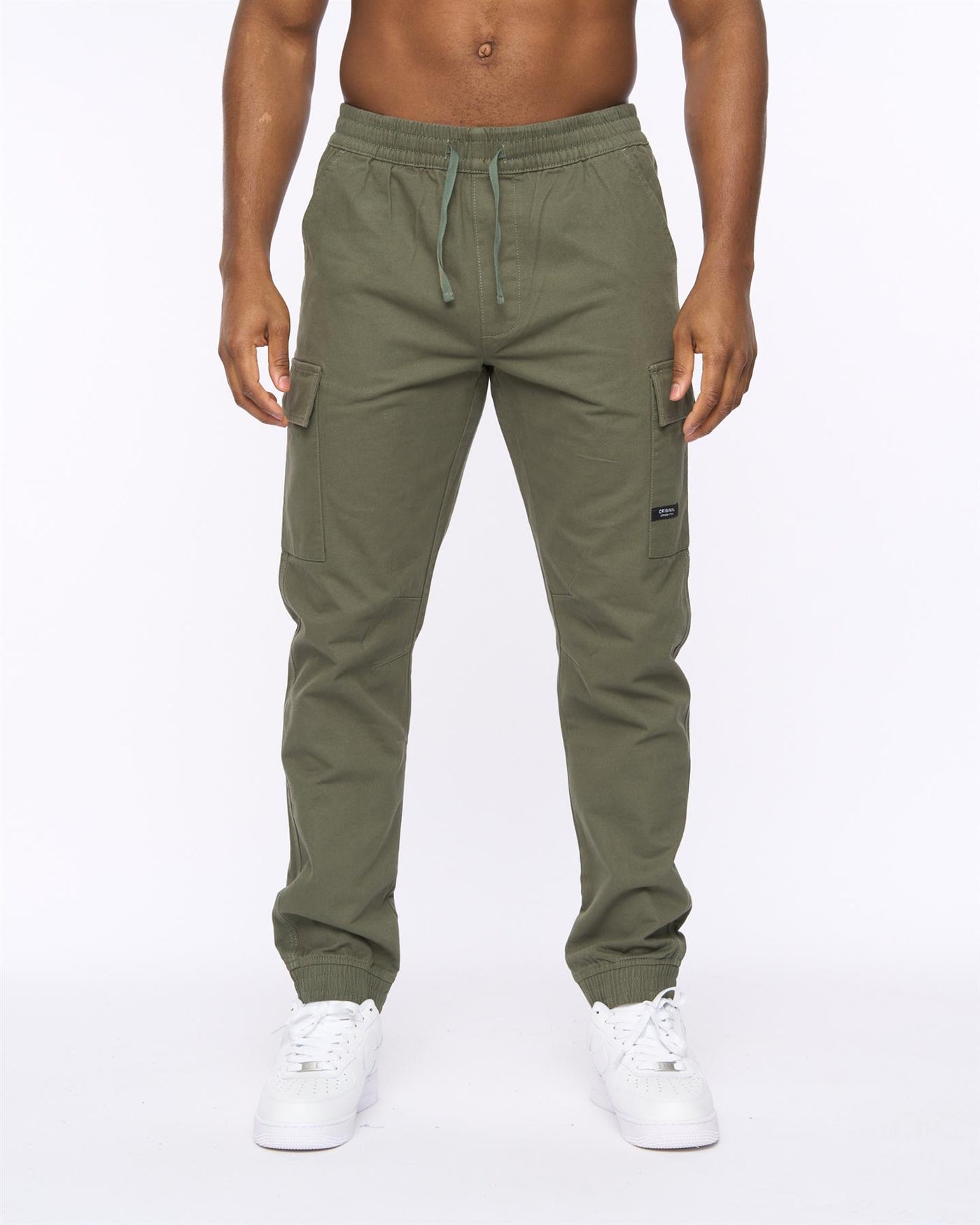 Mens Utilate Elastic Waist Cargos Thyme