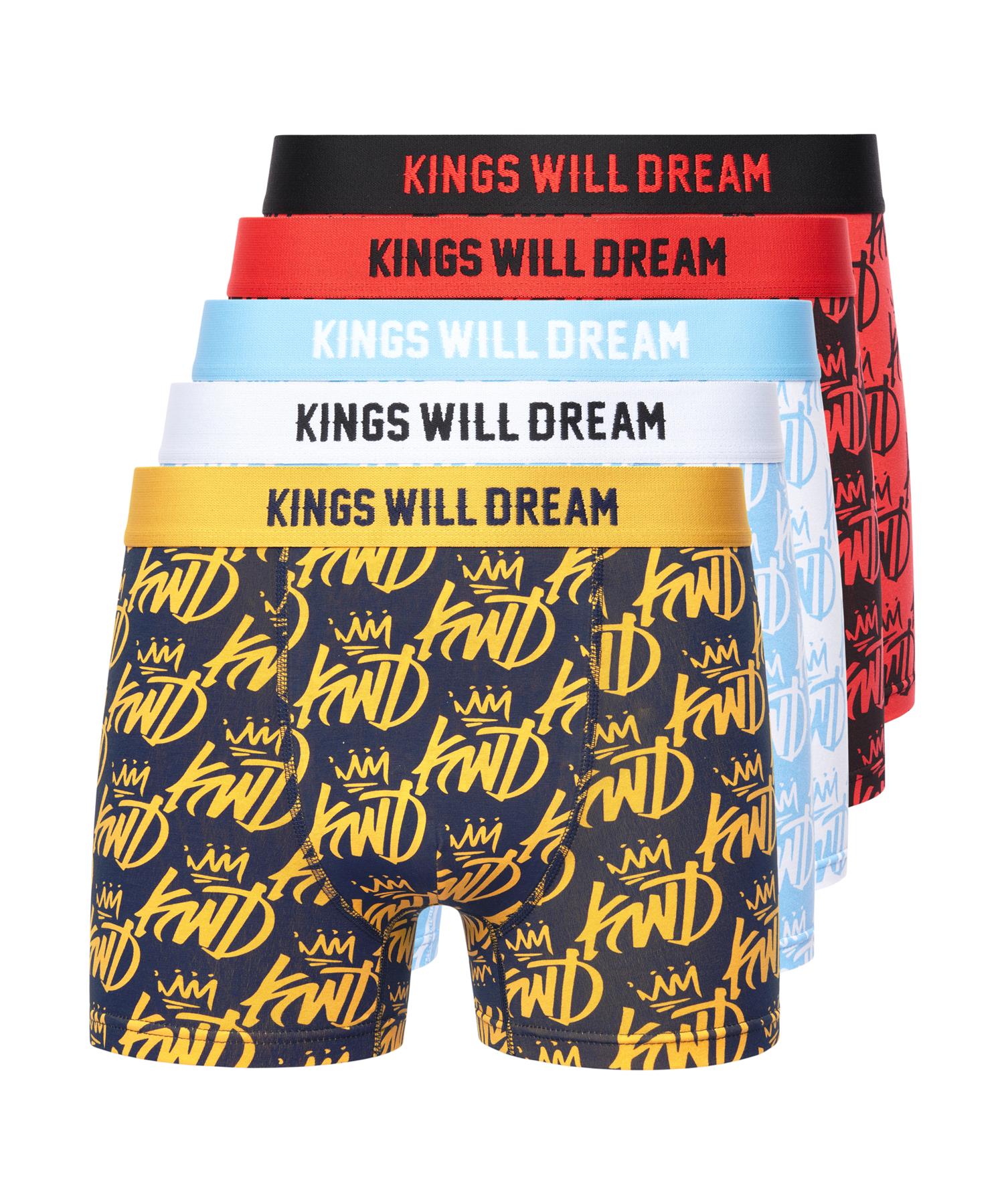 Mens Tagged Boxers 5pk Assorted