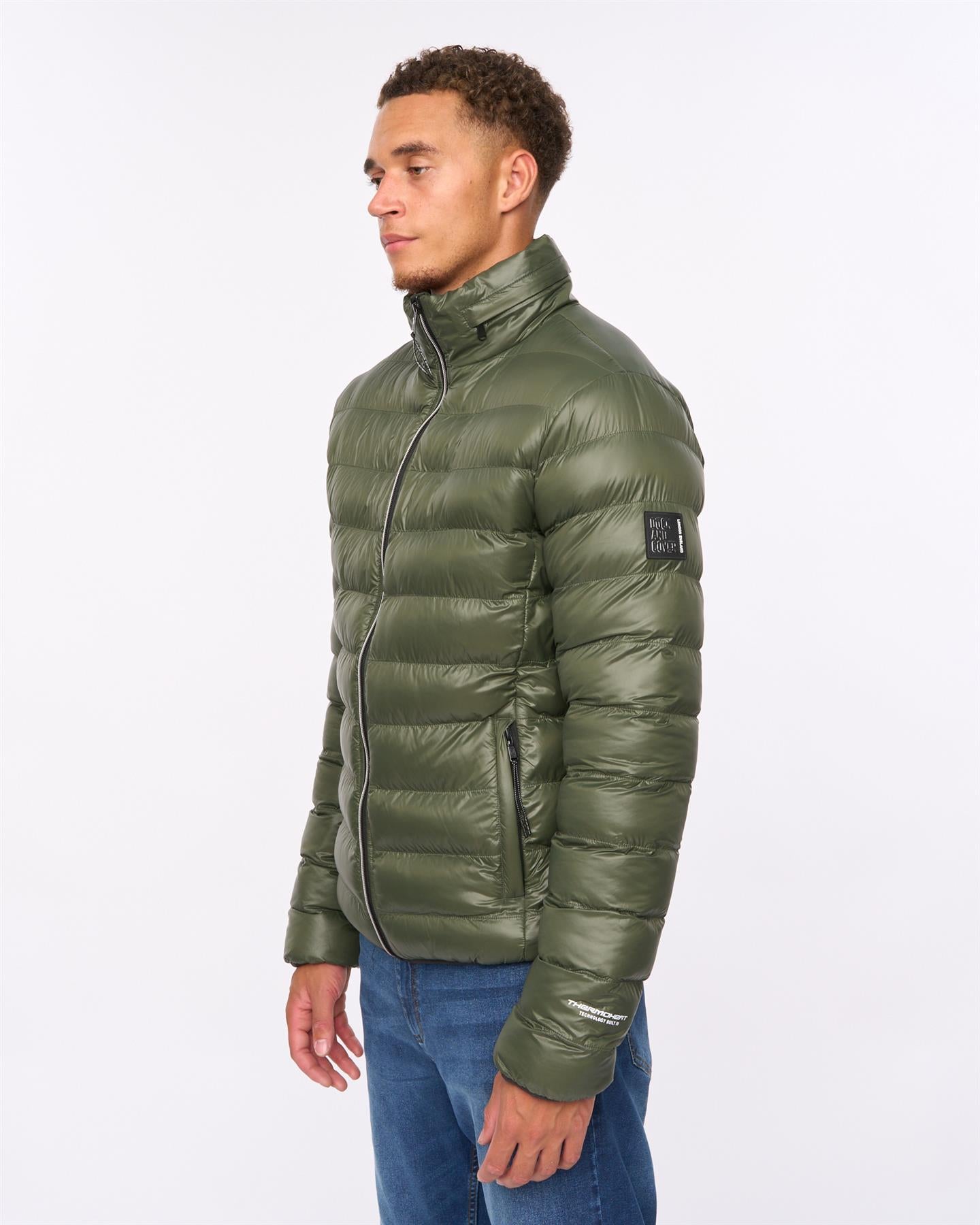 Mens Shemmy Two Quilted Jacket Dark Olive