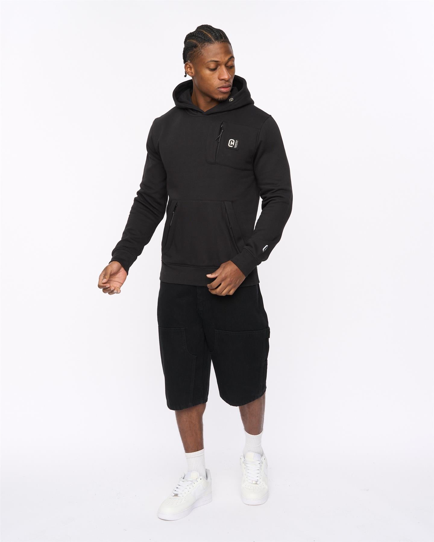 Mens Portville Hoodie Black