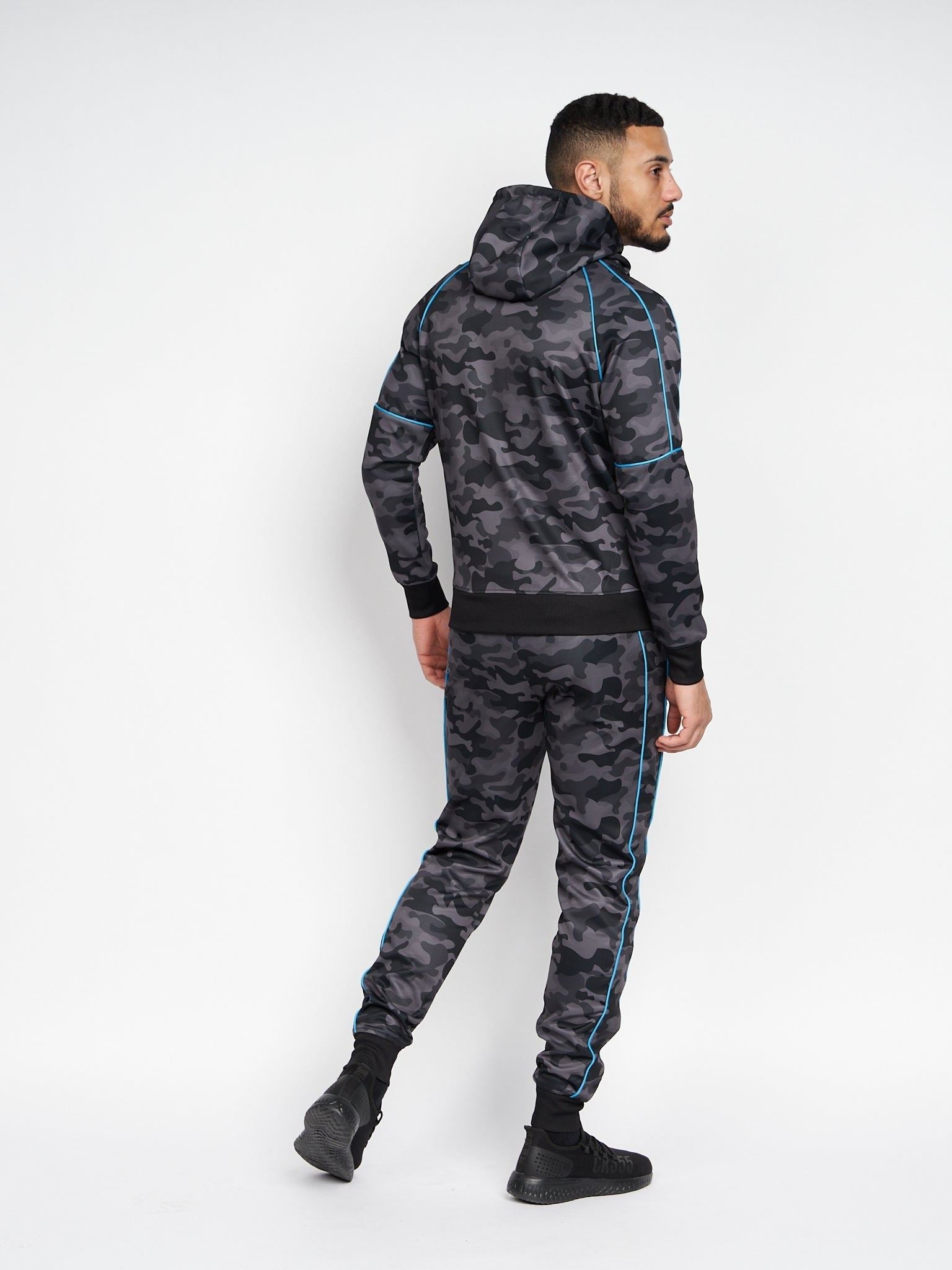 Mens Brickcount Tracktop Black Camo