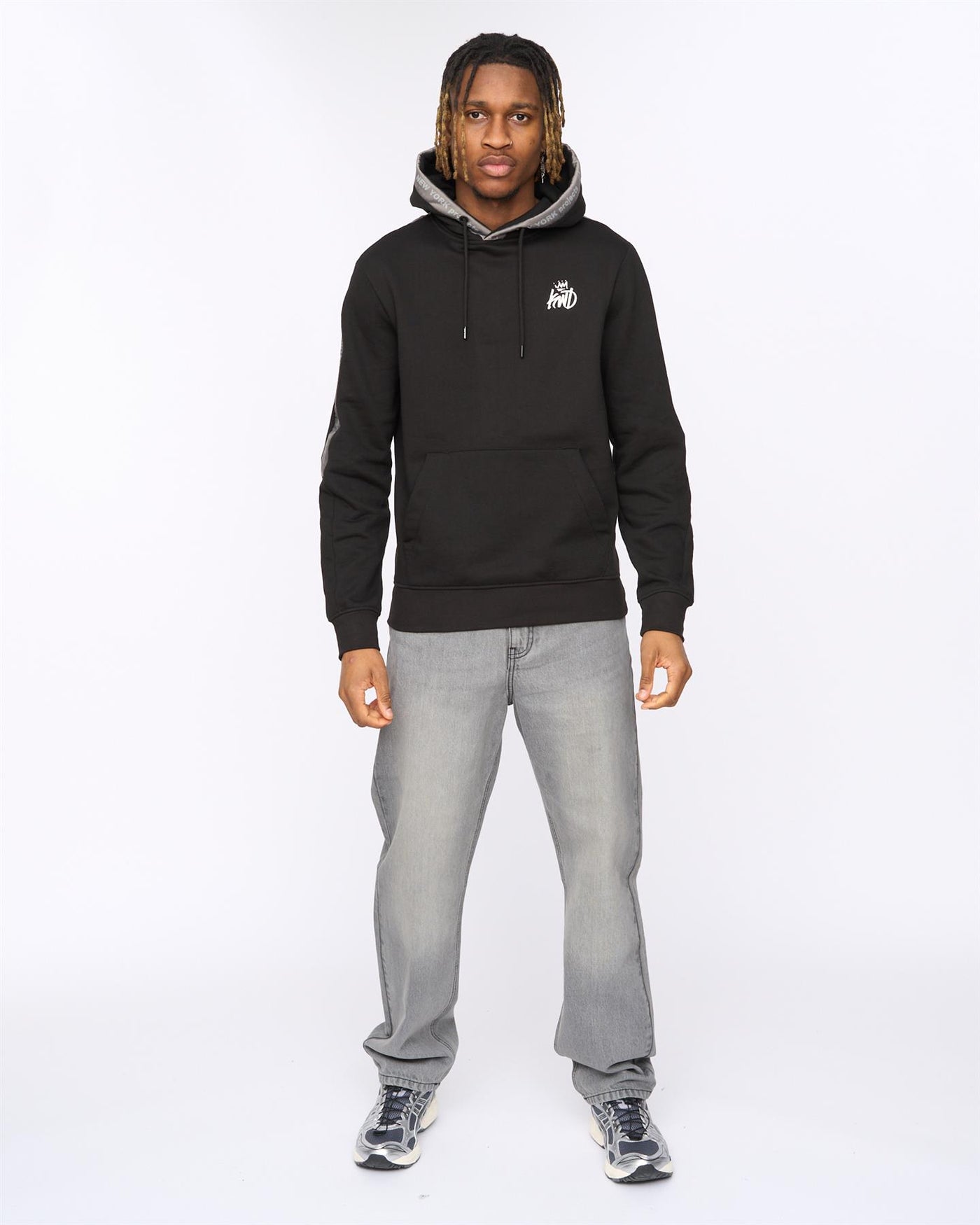 Mens Tapelny Hoodie Black