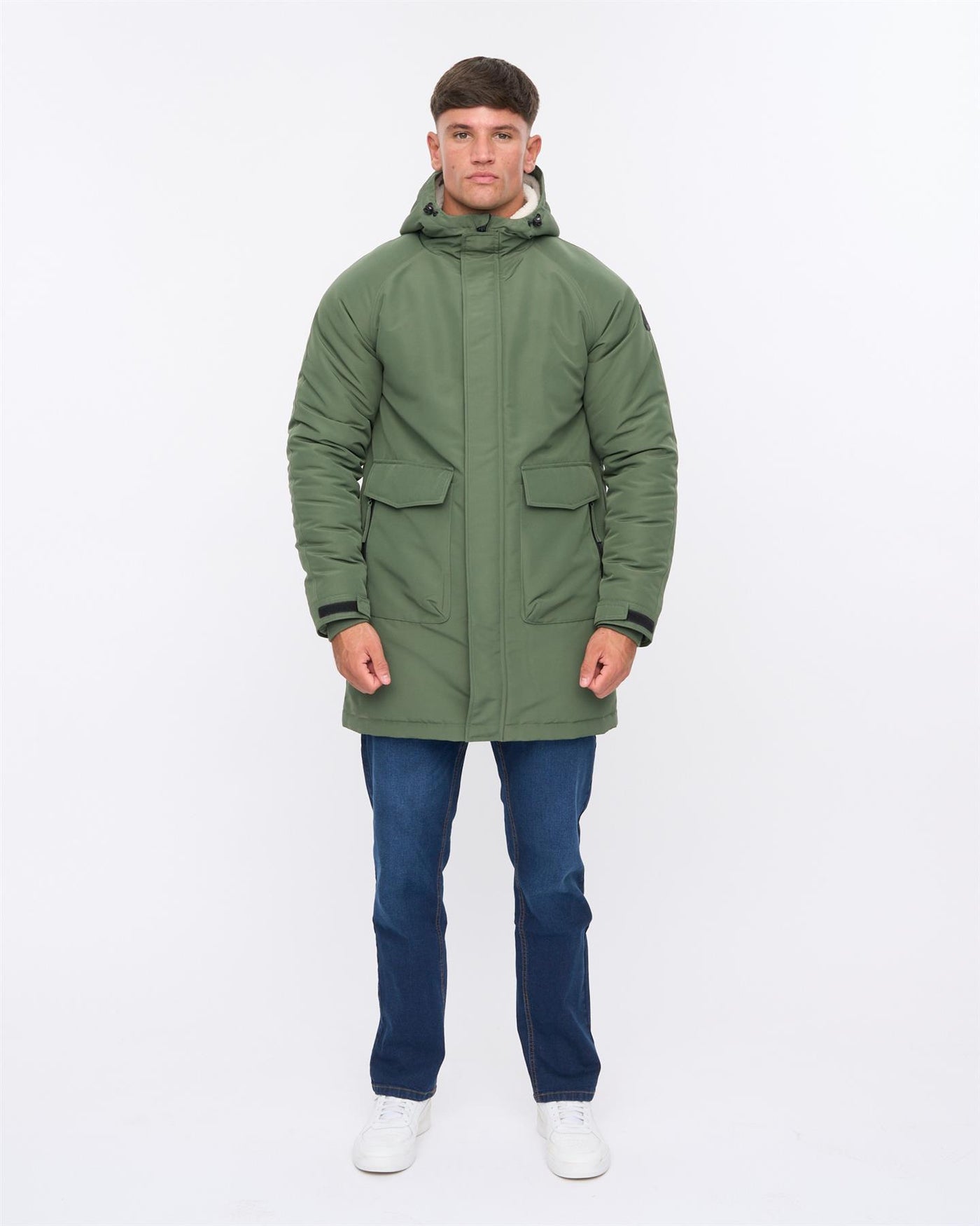 Mens Copfords Parka Dark Olive