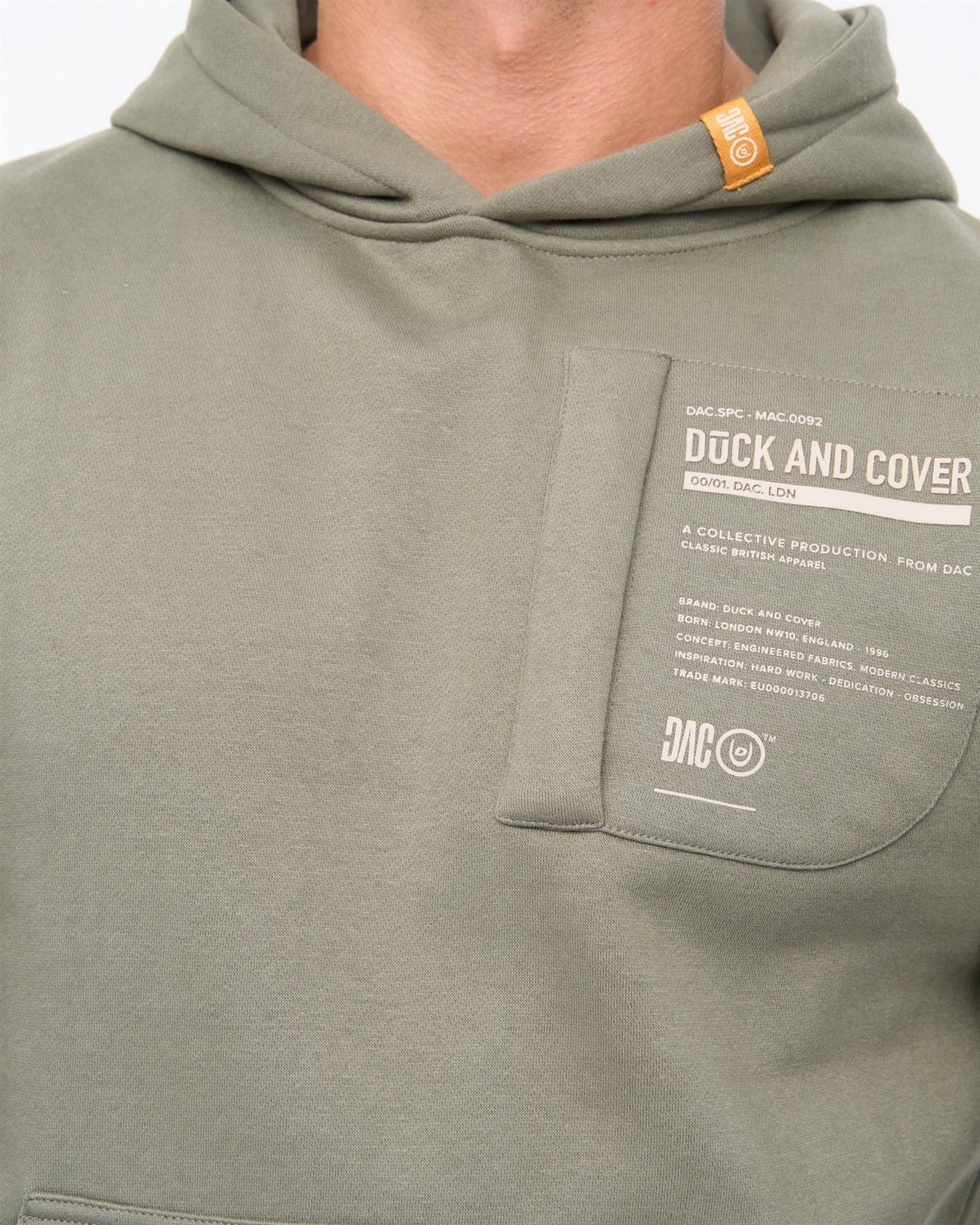 Mens Adamsberg Hoodie Dark Olive