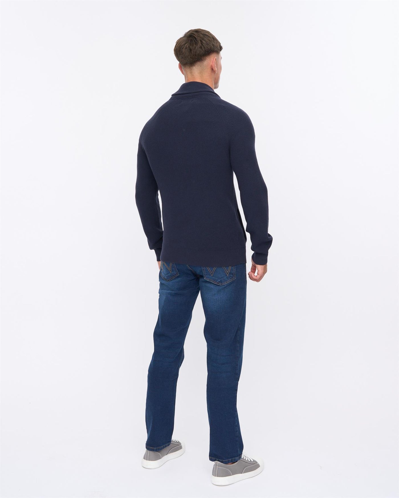 Mens Venosa Shawl Cardigan Navy