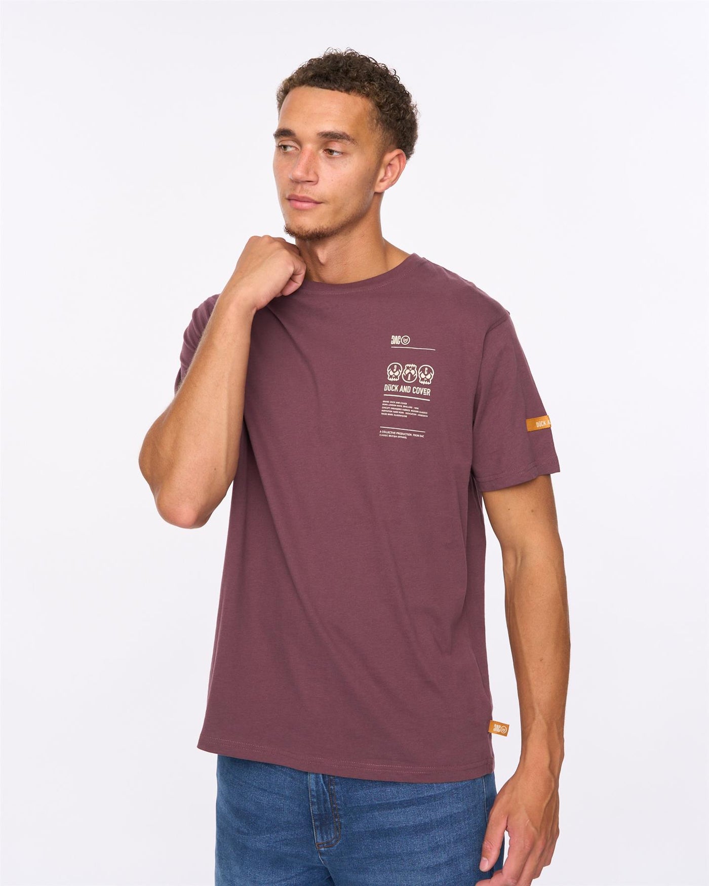 Mens Cramptone T-Shirt Raisin