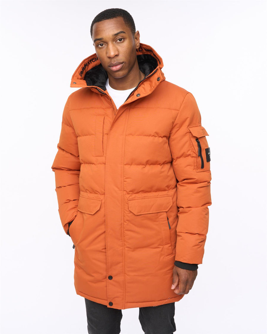 Mens Milwaka Long MVE Jacket Burnt Orange