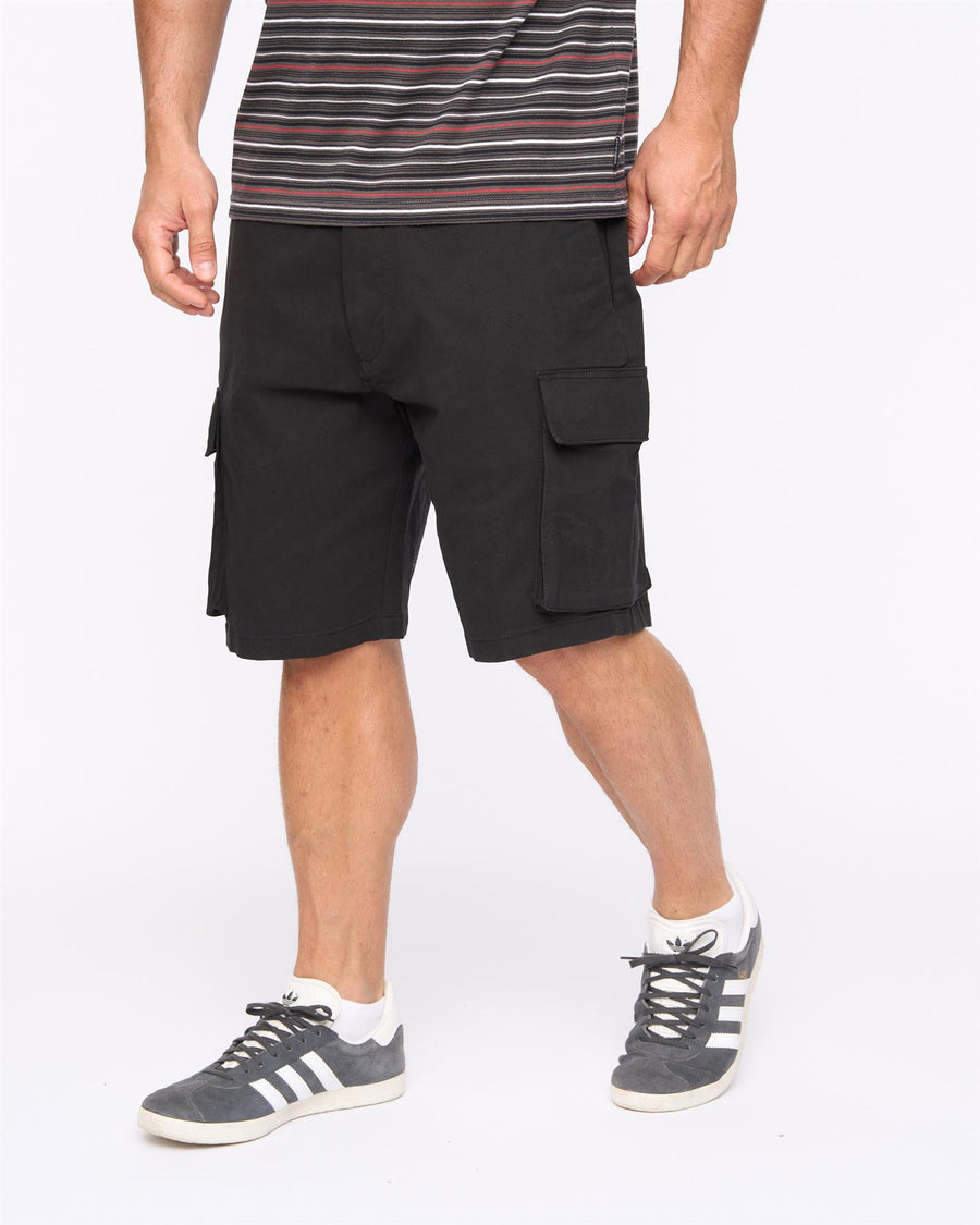 Mens Seaford Cargo Shorts Black