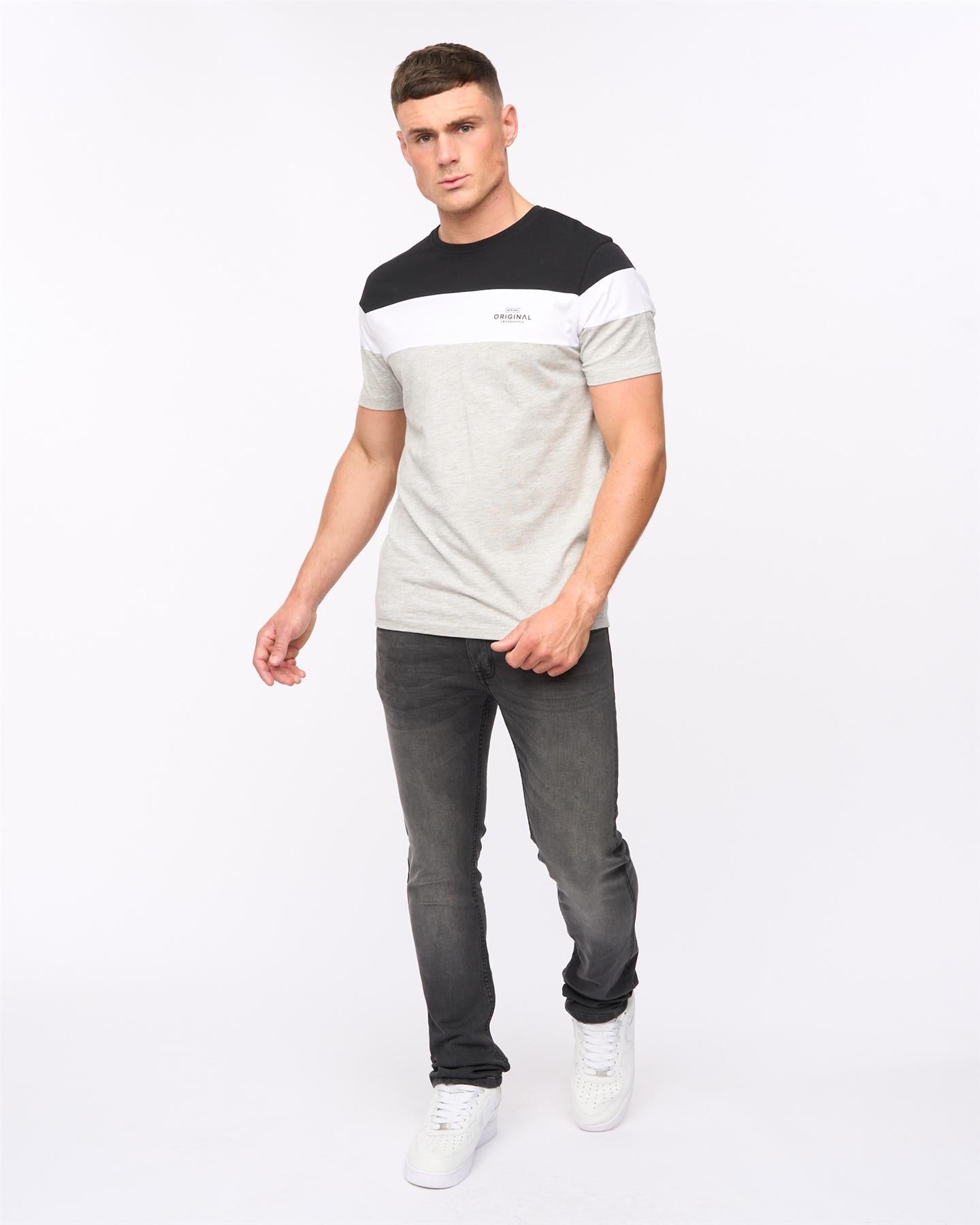 Mens Buraca Slim Fit Denim Jeans Charcoal Wash