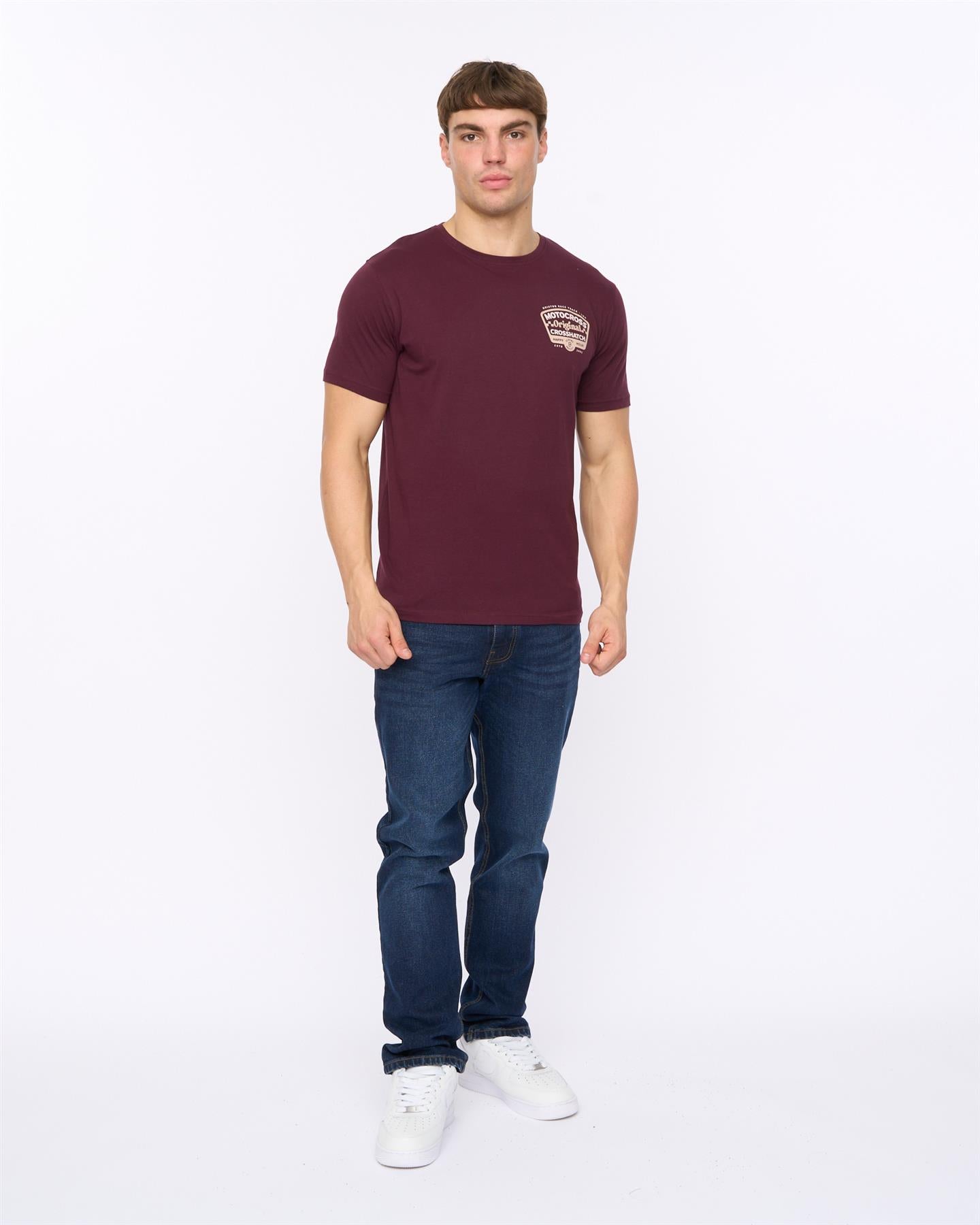 Mens Motocross T-Shirt Raisin