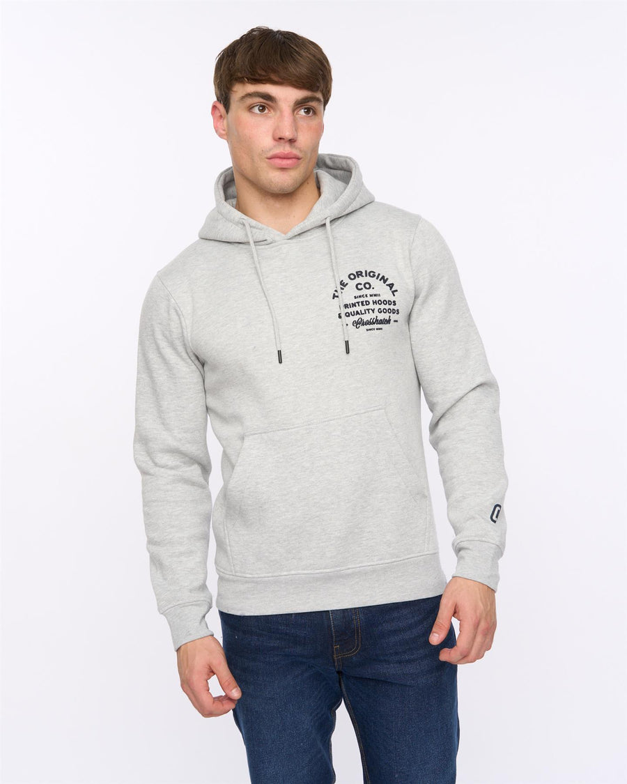 Mens Shoptown Hoodie Grey Marl