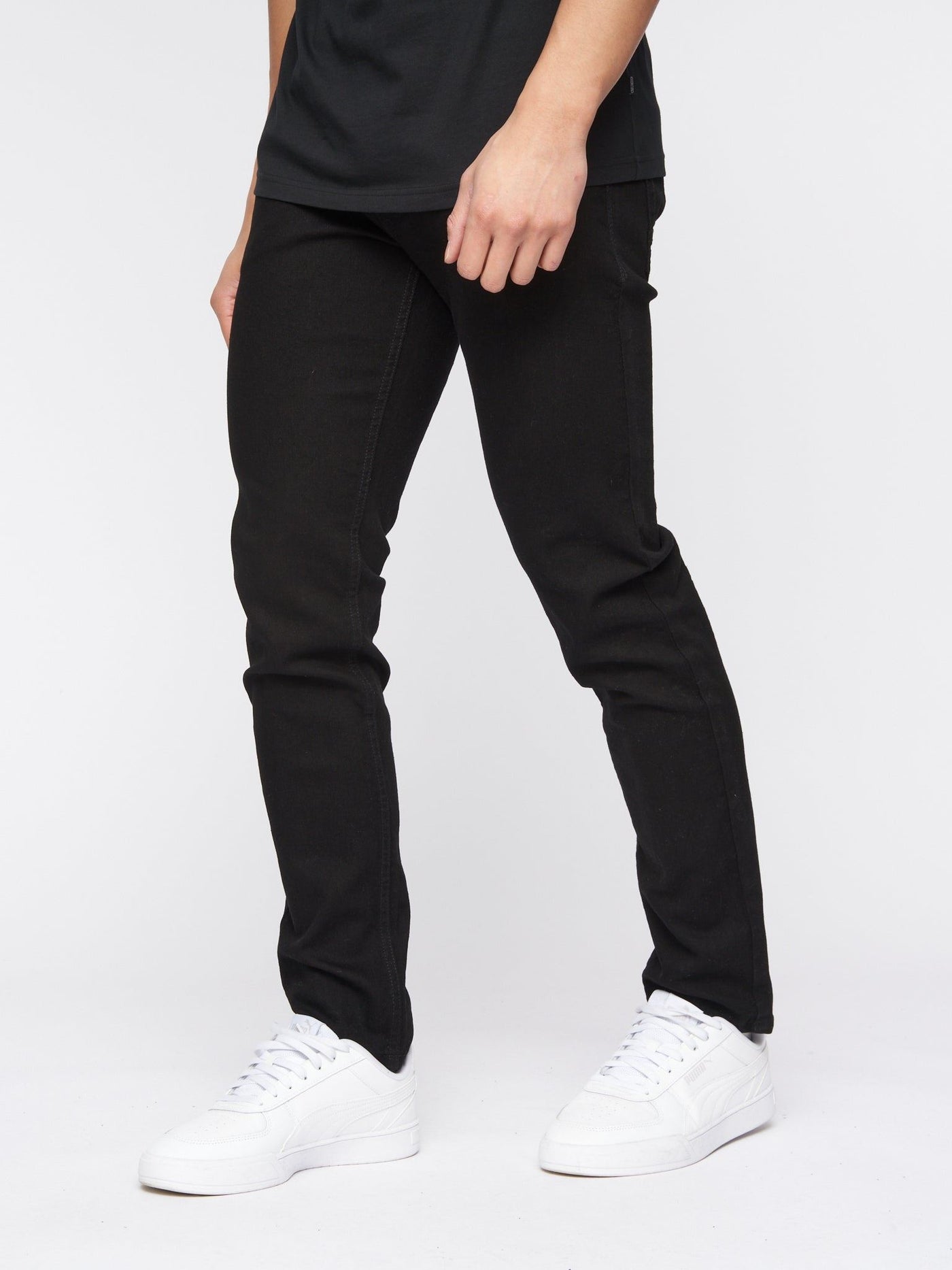 Buraca Slim Fit Denim Jeans Black