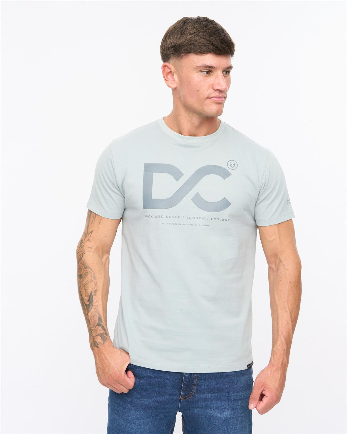 Mens Polymoore Heavy T-Shirt Steel Blue