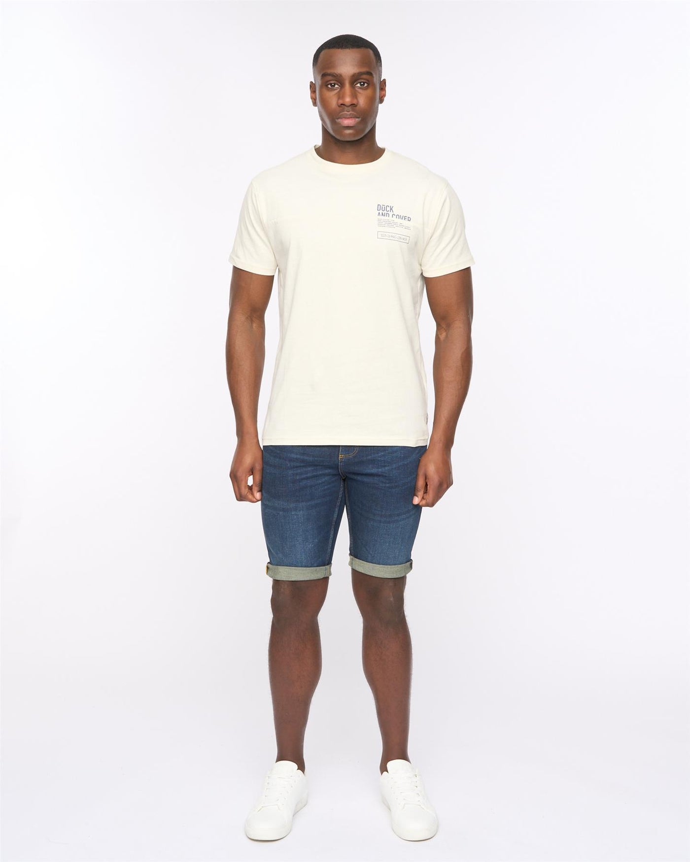 Mens Seamtext T-Shirt Off White