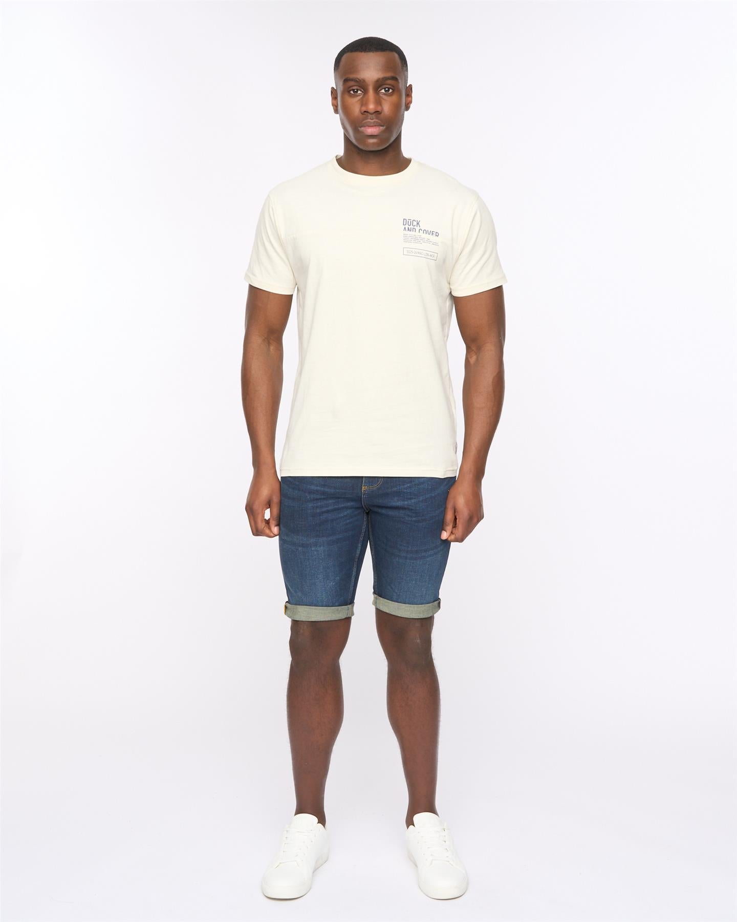 Mens Seamtext T-Shirt Off White