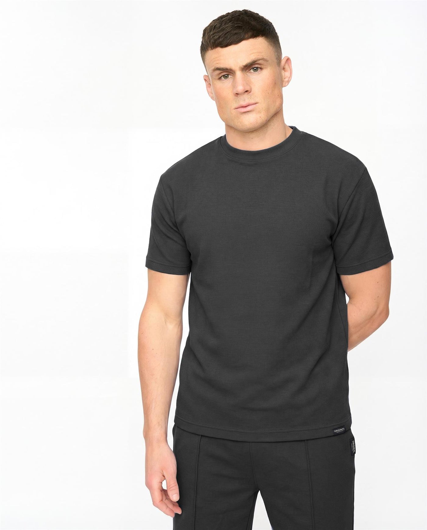 Mens Hartlay T-Shirt & Shorts Set Black