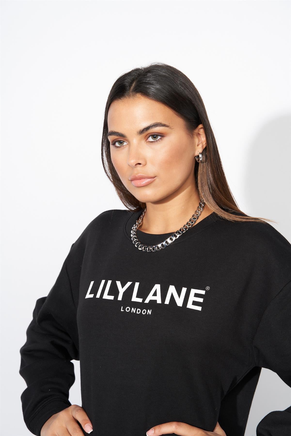 Ladies Lily Lane Valeria Crew Black