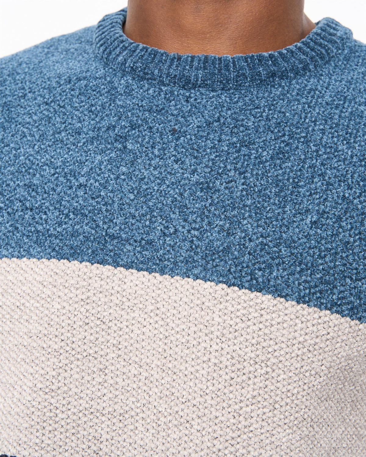 Rikmen Crew Neck Jumper Navy/Teal