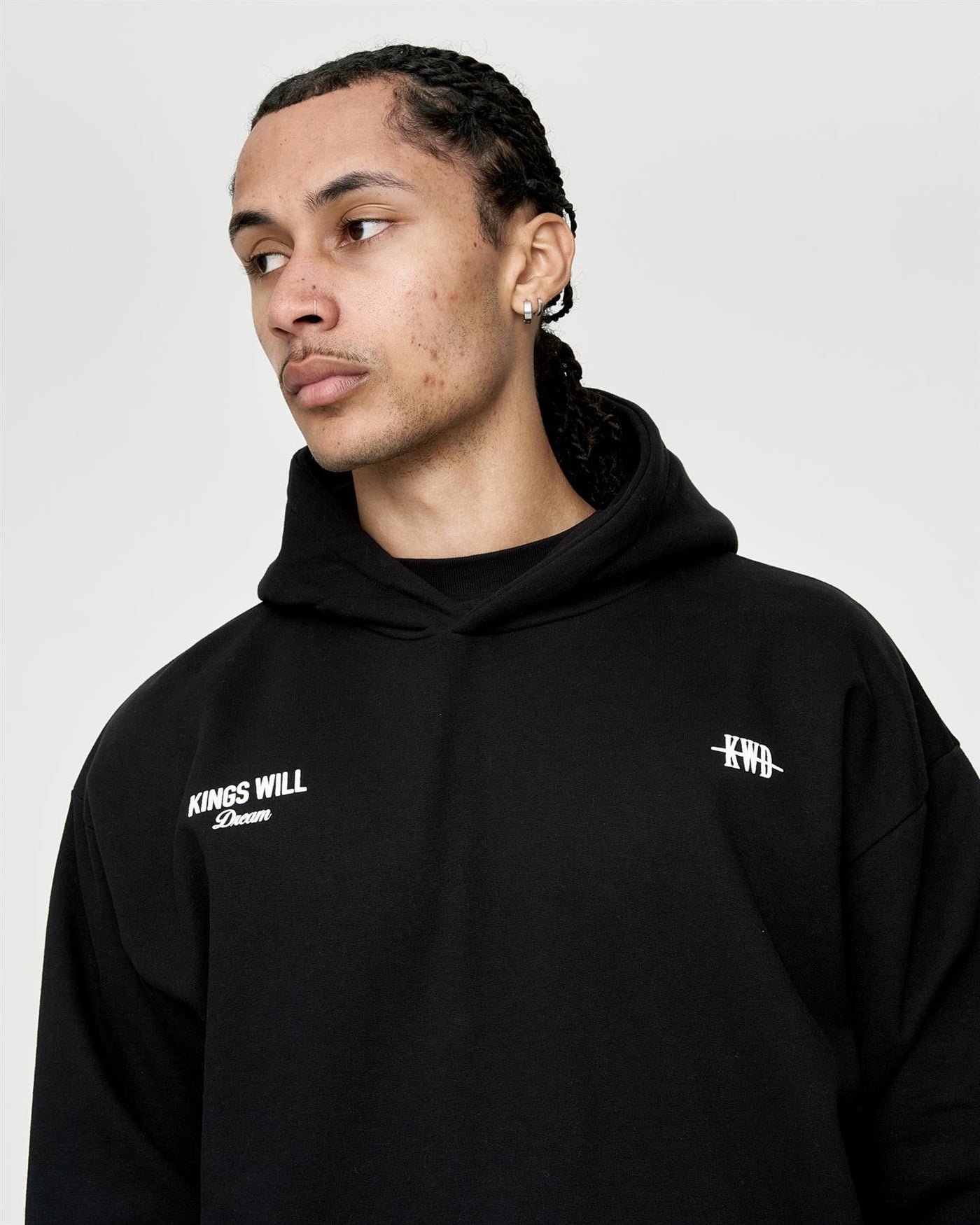 Mens Studio Garment District Hoodie Black