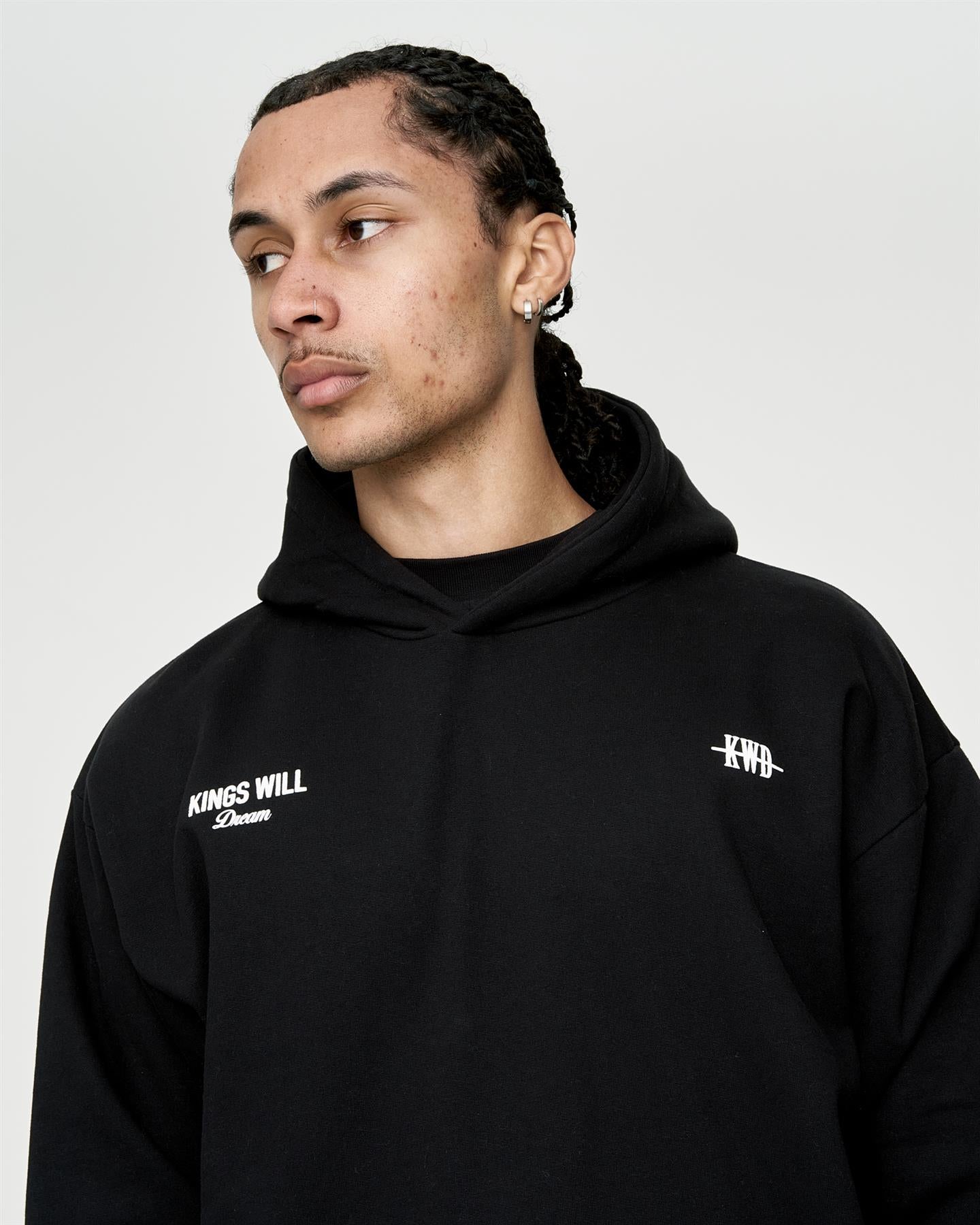 Mens Studio Garment District Hoodie Black