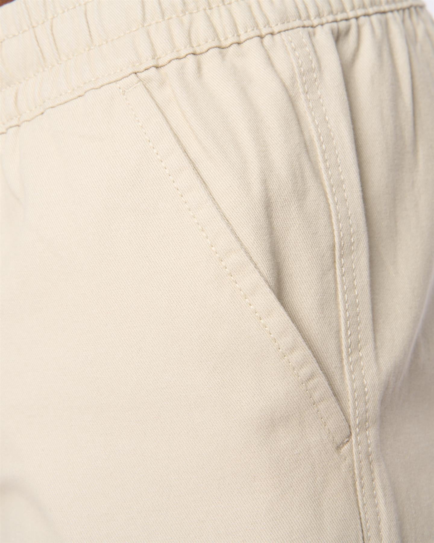 Mens Blansmoore Elastic Waist Shorts Light Stone