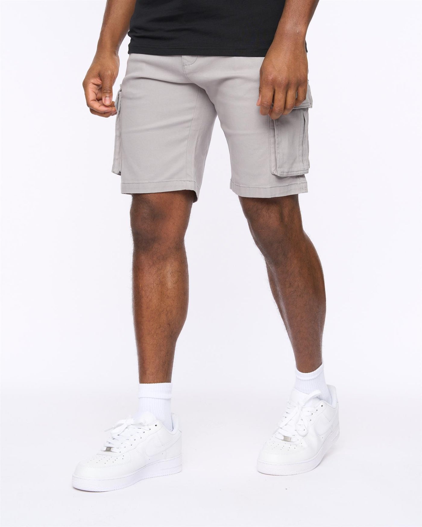 Mens Frentons Cargo Shorts Grey
