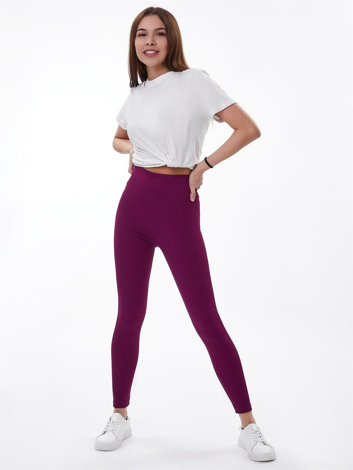 Zelal Ribbed Leggings