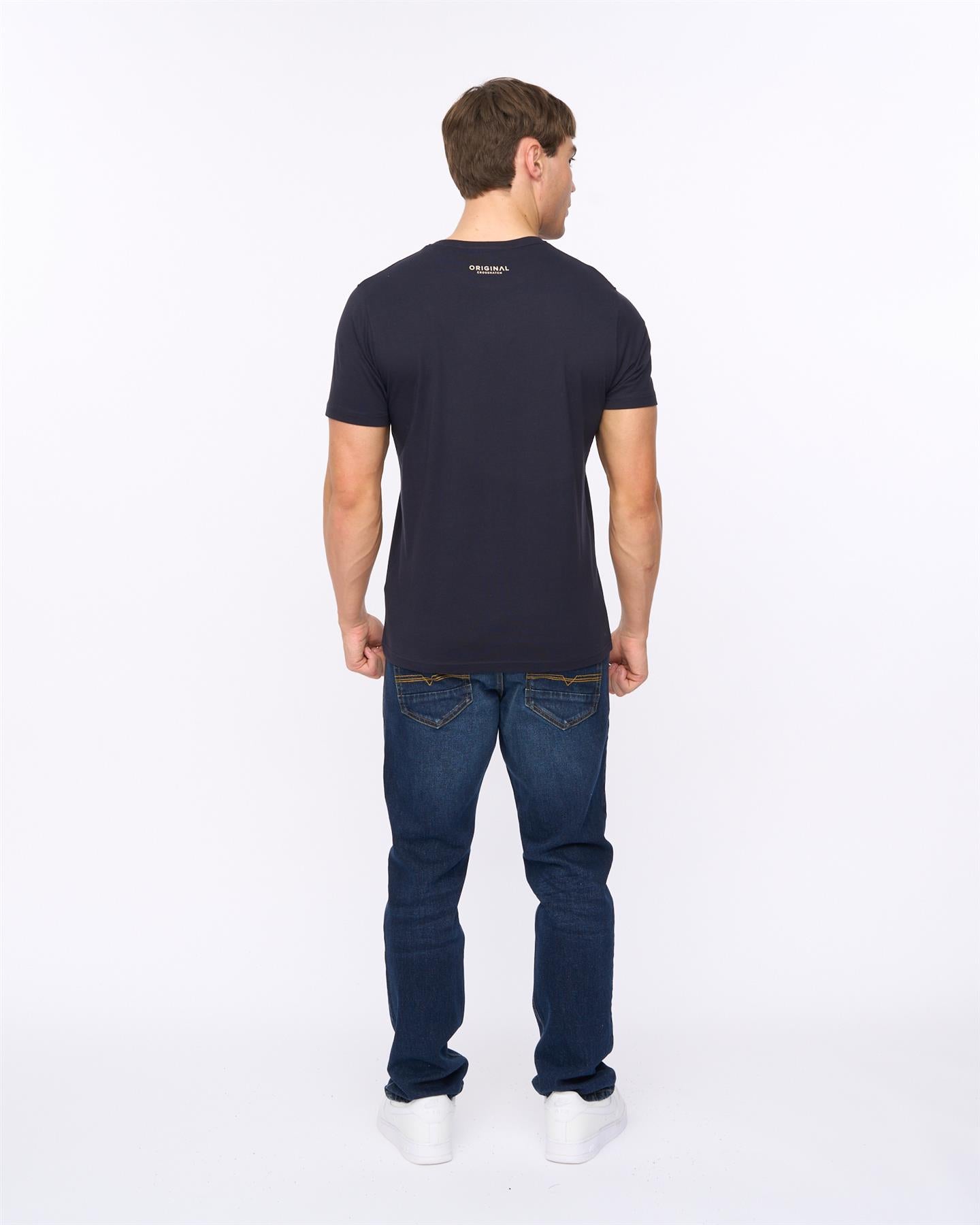 Mens Motocross T-Shirt Navy